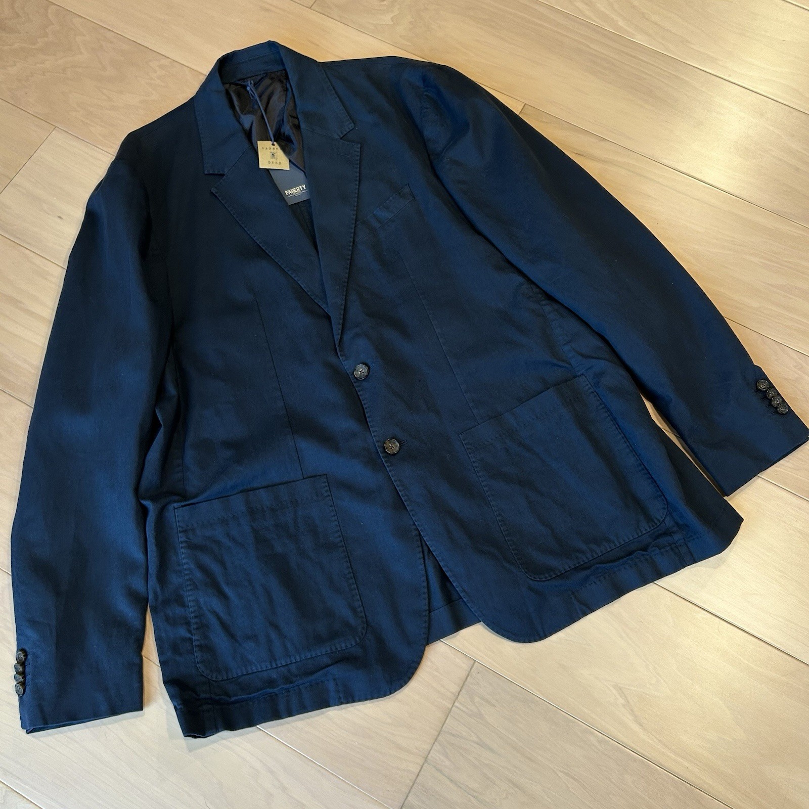 Faherty Reserve All Season Blazer In Deep Sea Navy Men’s 2XL