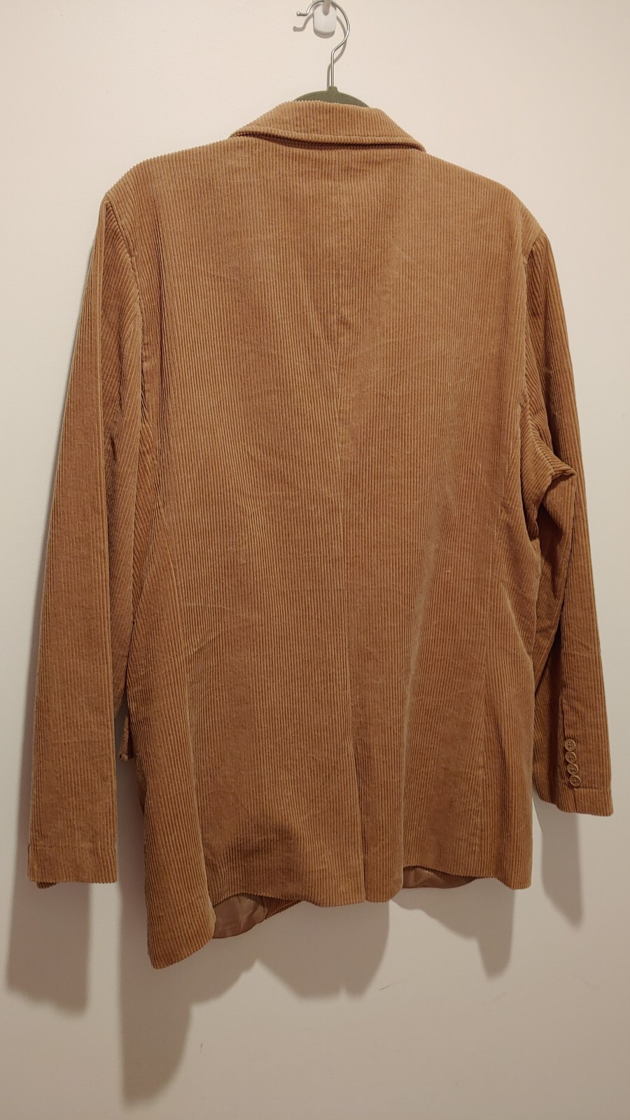 NWT Machine Clothing Co. Men’s Tan Corduroy Two Button Blazer Large 100% Cotton