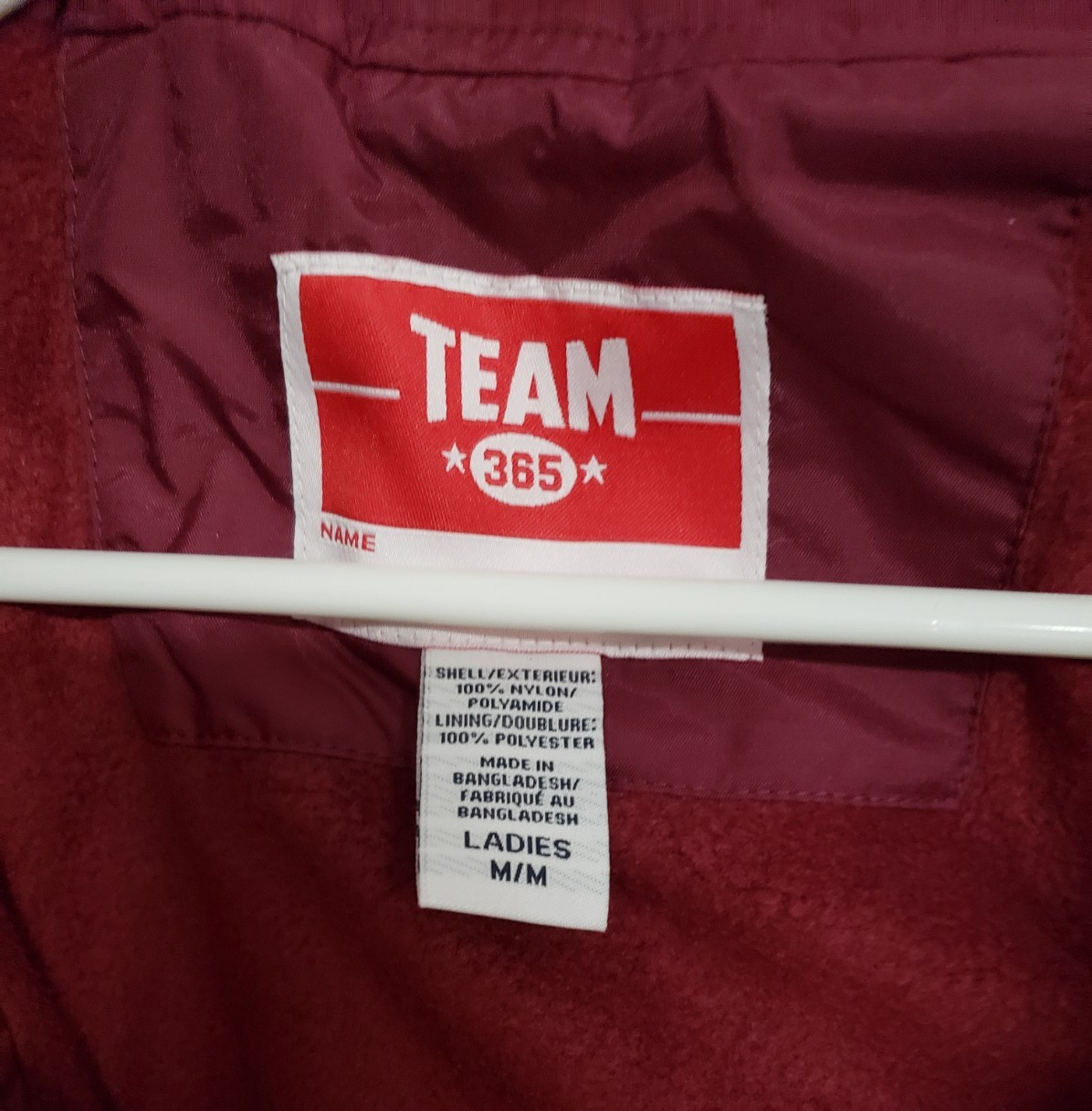 Team 365 Tt78W Ladies’ Boost All-Season Jacket With Fleece Lining – Maroon – M