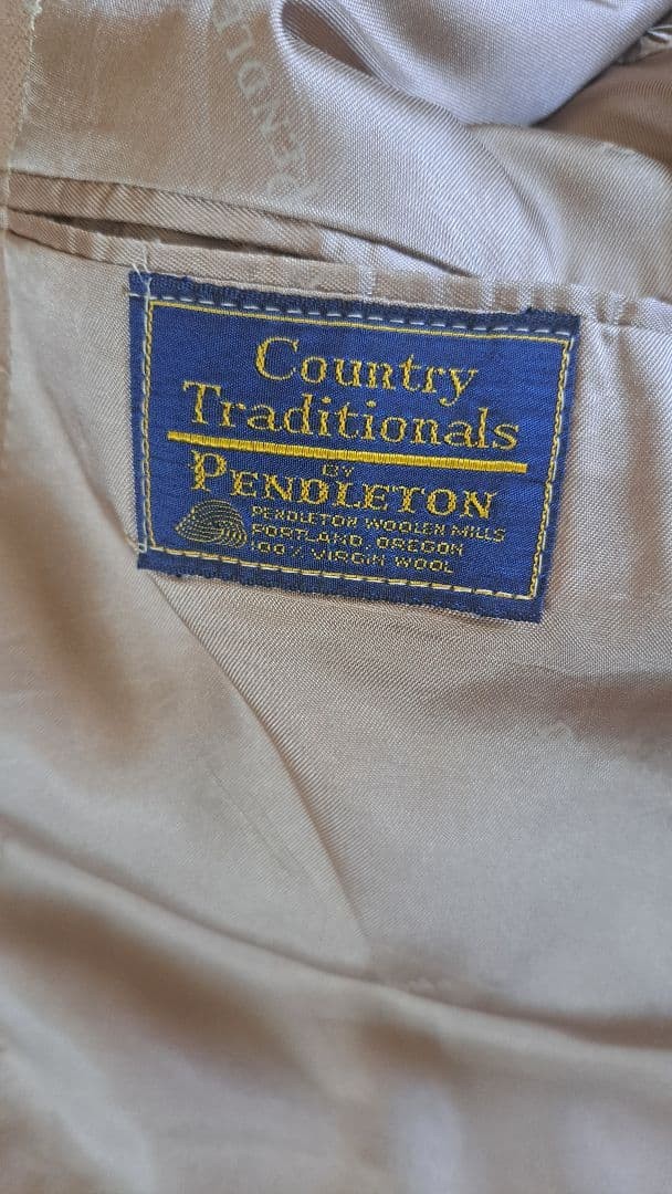 Pendleton Wool Beige Tailored Jacket L Women’s Professional Dry Clean Only