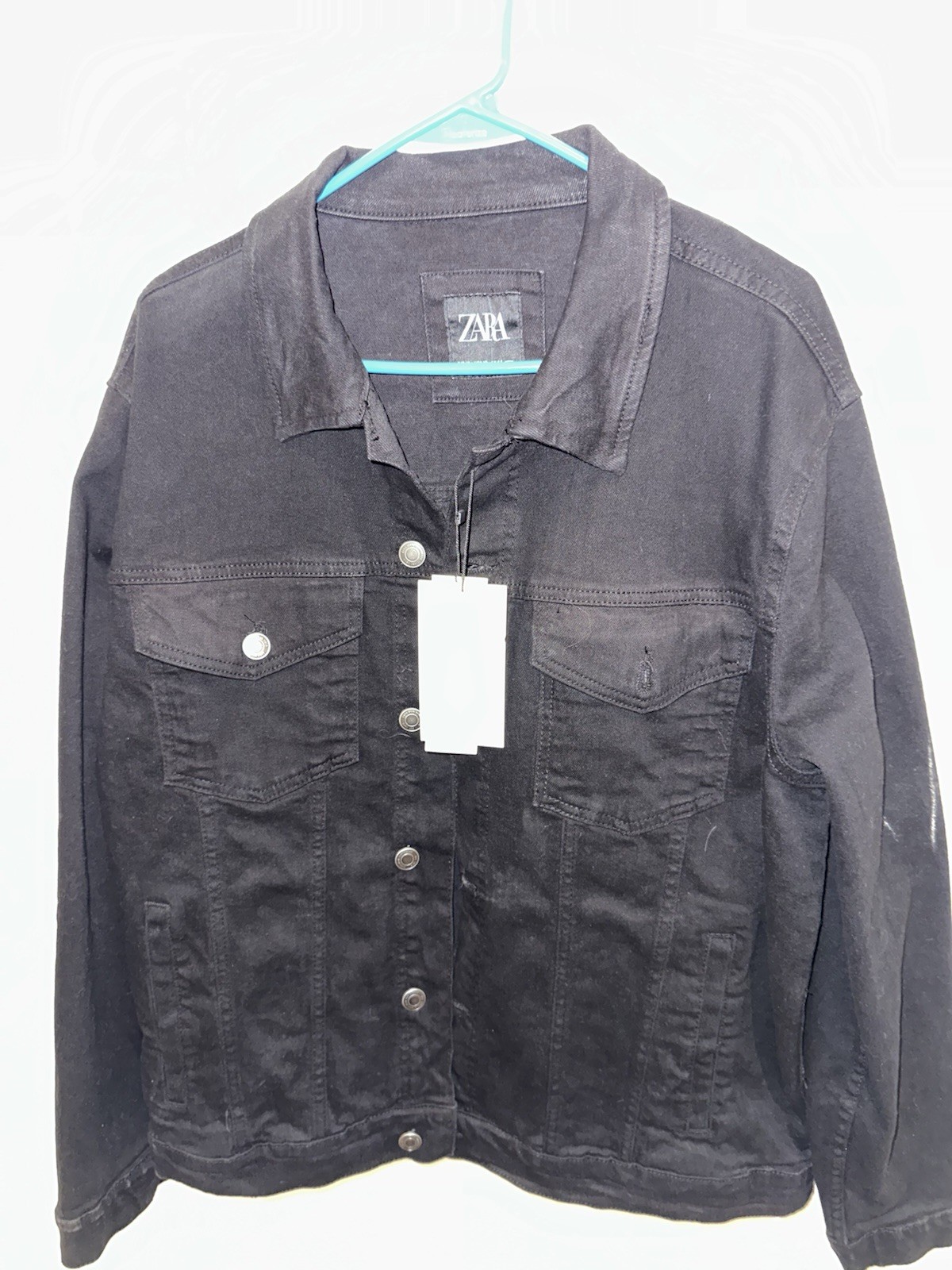 BRAND NEW UNWORN Zara Men’s Black Denim Jacket XL