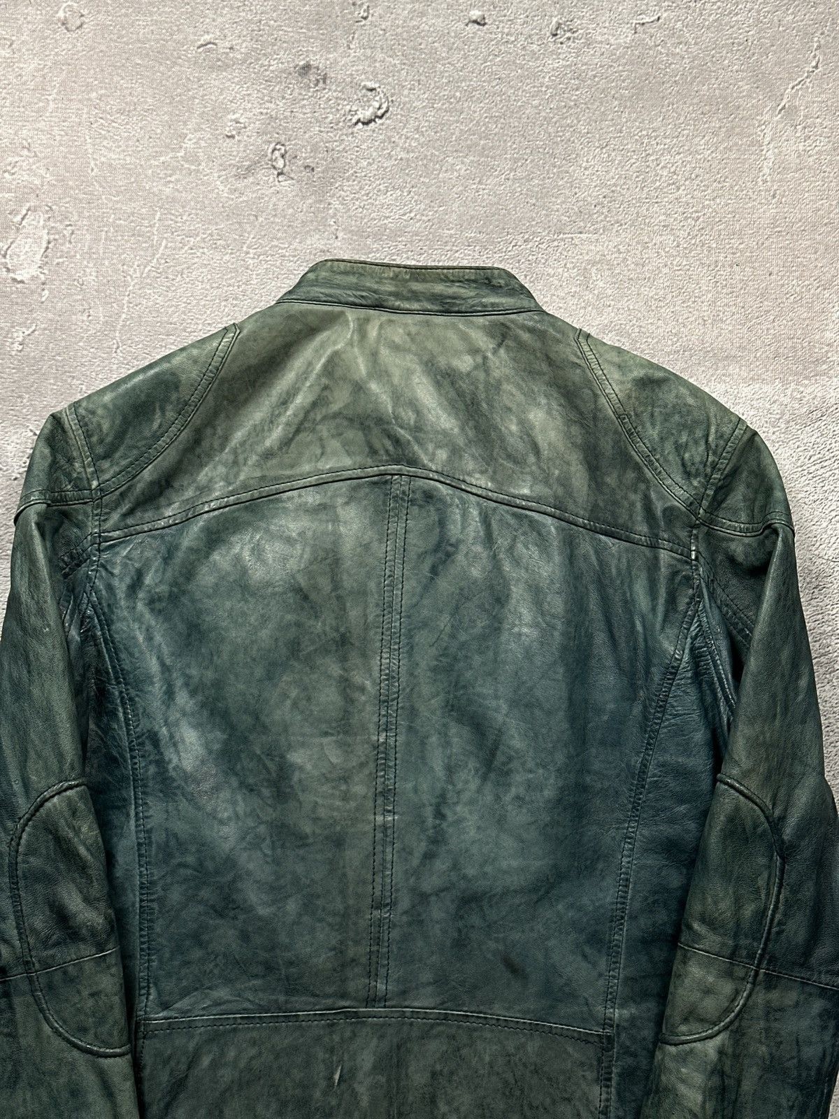 Vintage Diesel Rick Owens LGB Style Goosecraft Faded Leather Jacket Men’s Size L