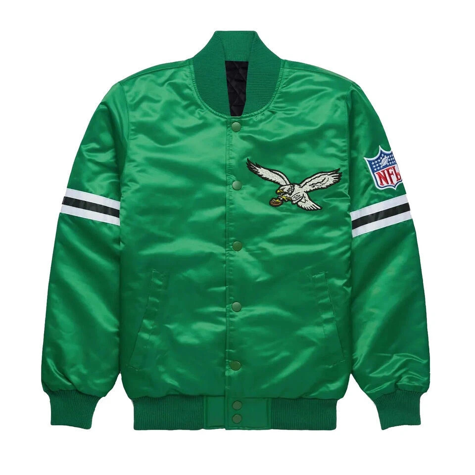 Eagles Letterman Varsity Style Bomber Satin Jacket – Eagles Varsity Satin Jacket