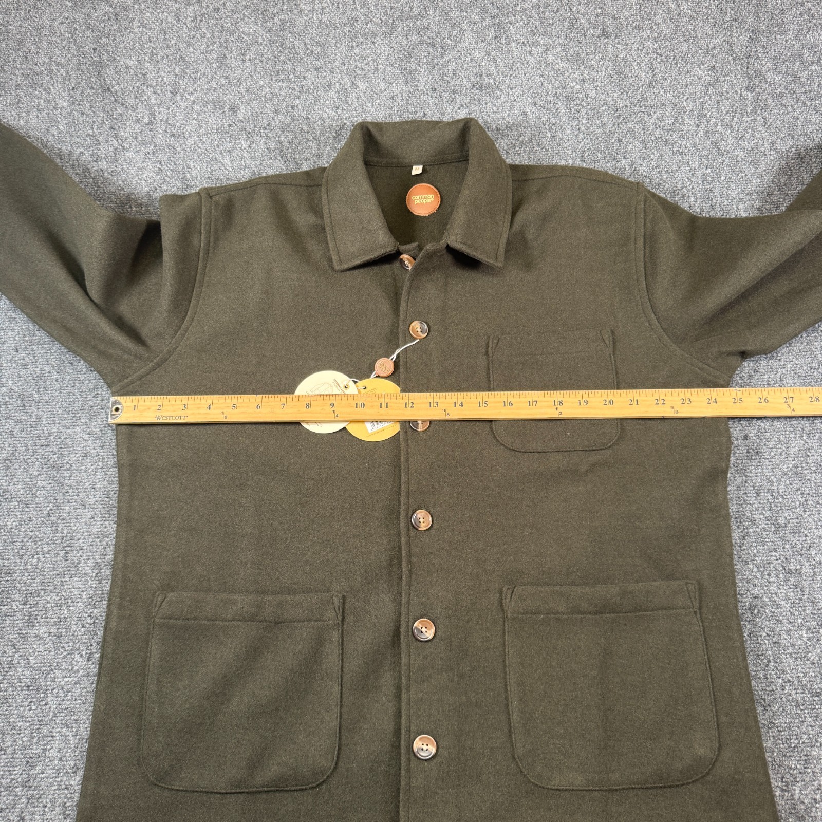 Common People Layering Essentials Shacket Mens M Wool Blend Chore Jacket NWT