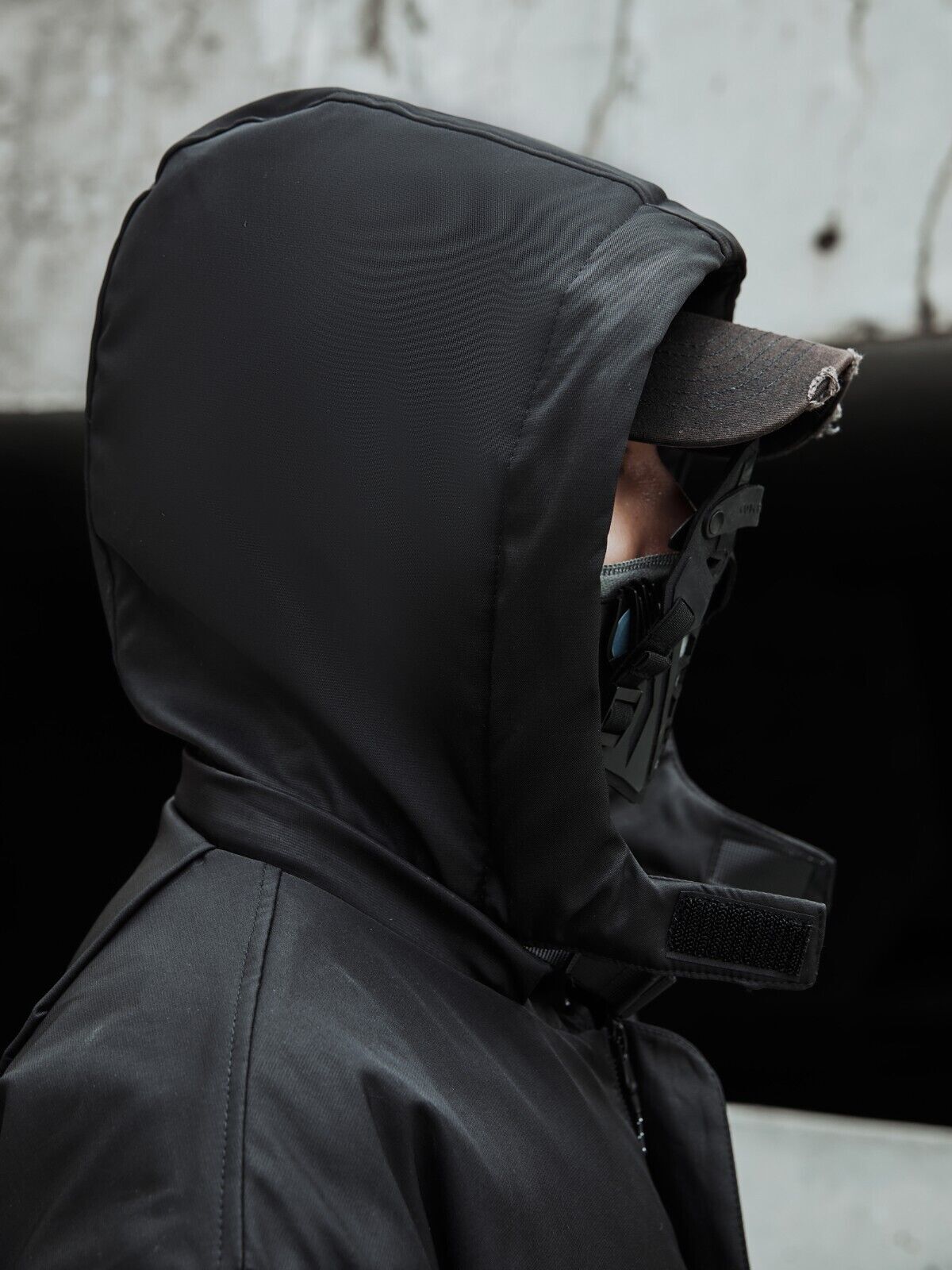 Niepce Japanese Streetwear Winter Parka Jacket with Strap Casual Techwear Coat