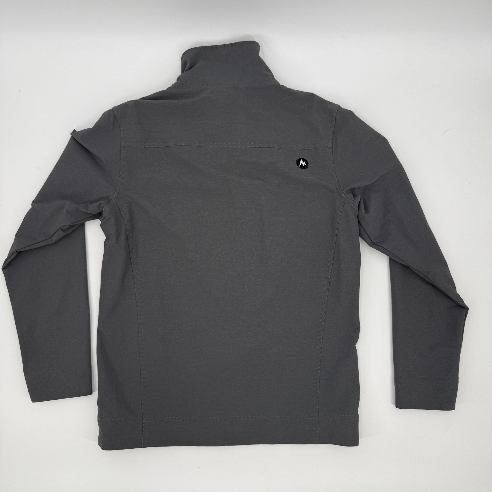 Marmot Grey Softshell Fleece Lined Zip Jacket Coat Outdoor Gorpcore Men M