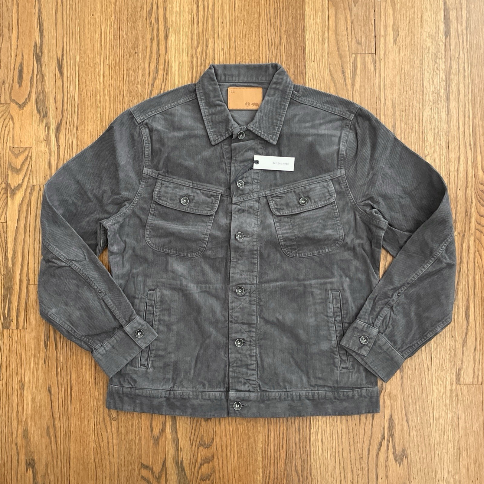 TAYLOR STITCH The Long Haul Jacket in Shale Cord Gray Mens XXL 46 NWT msrp $198