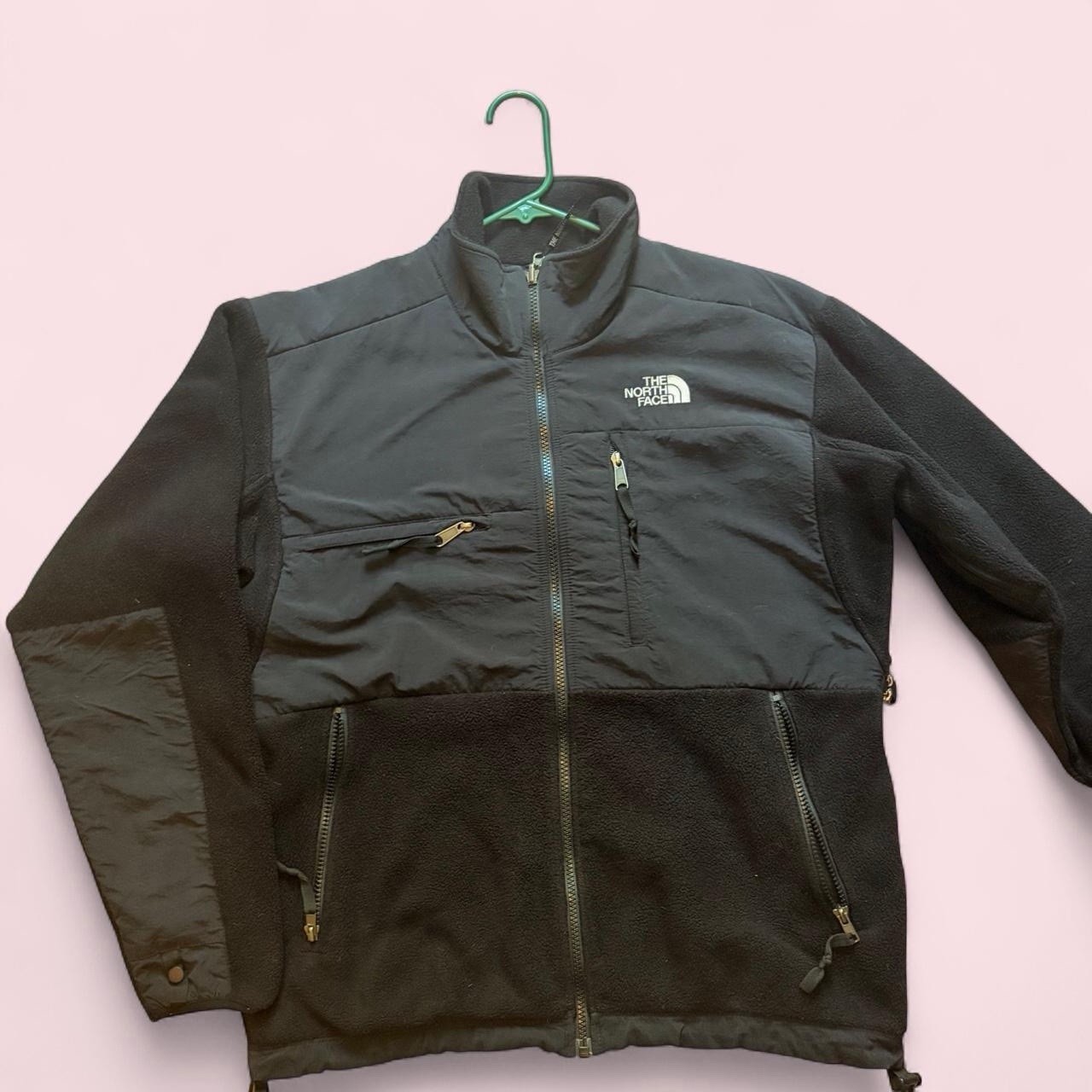 The North Face Men’s Black Full Zip Fleece Jacket Stand-Up Collar Size S