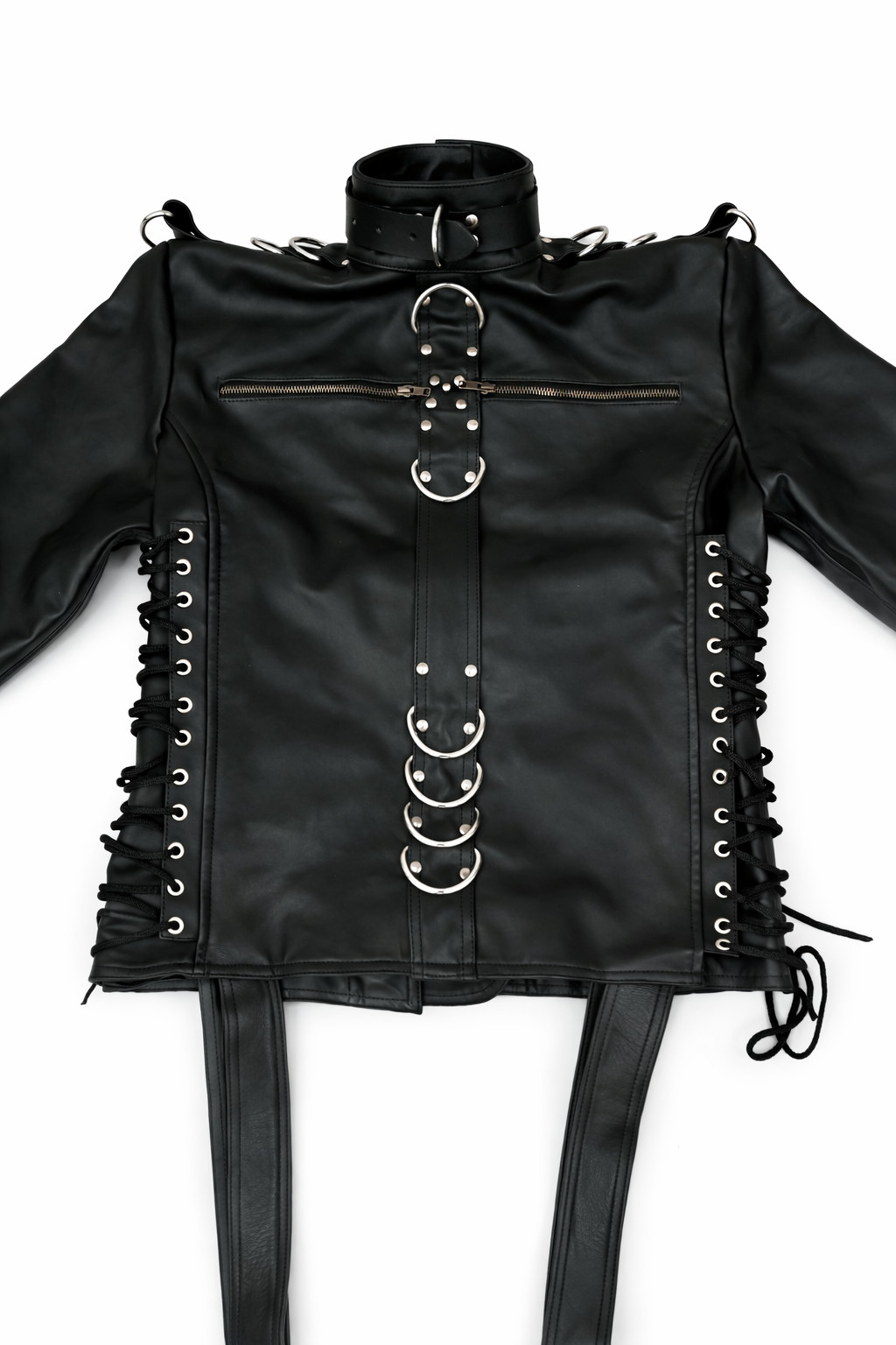 Asylum Straitjacket Body Harness Straight Jacket Costume Armbinder Clubwear