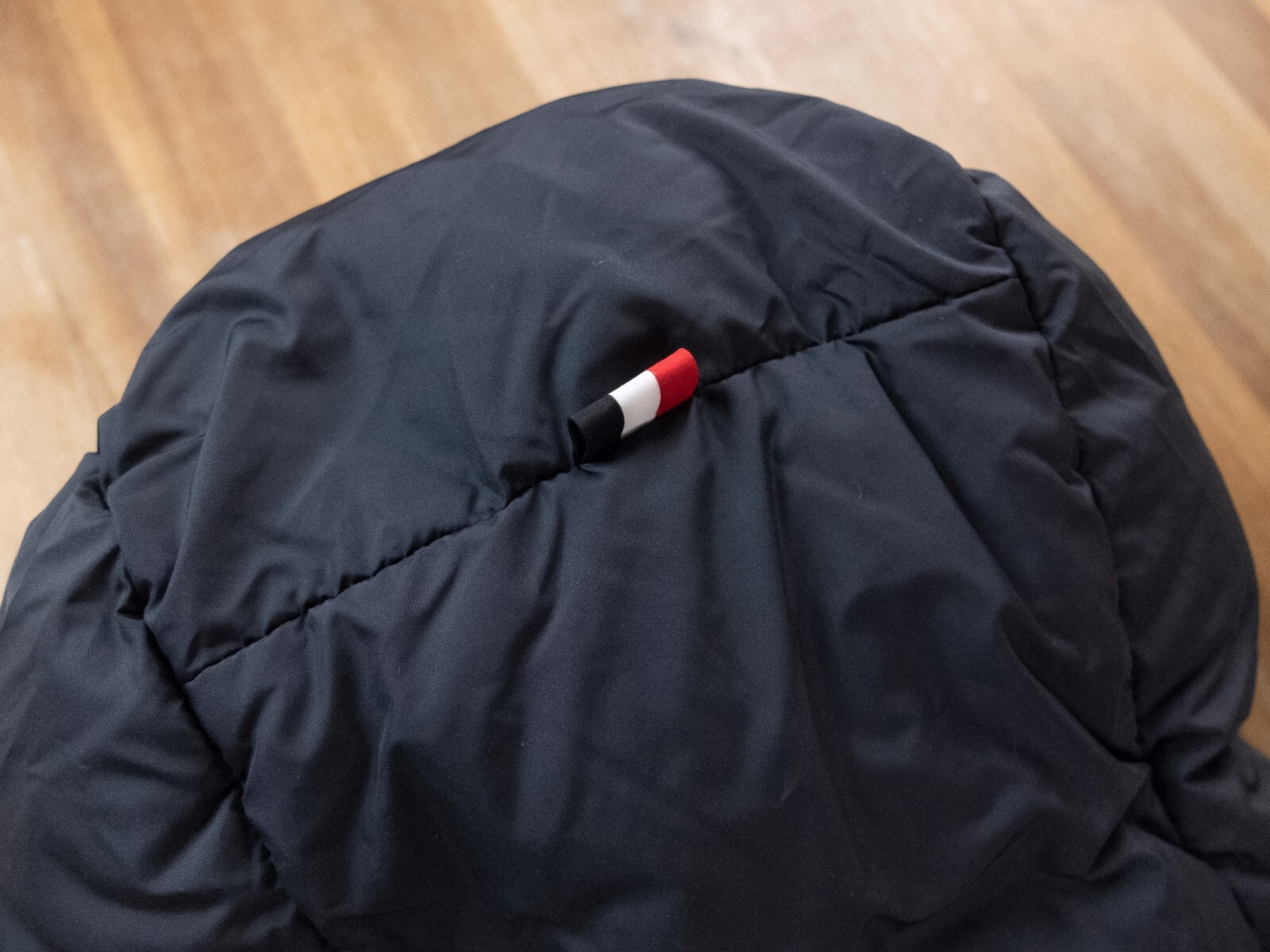 MONCLER Lumiere red & black reversible quilted down puffer jacket Size Large / 3