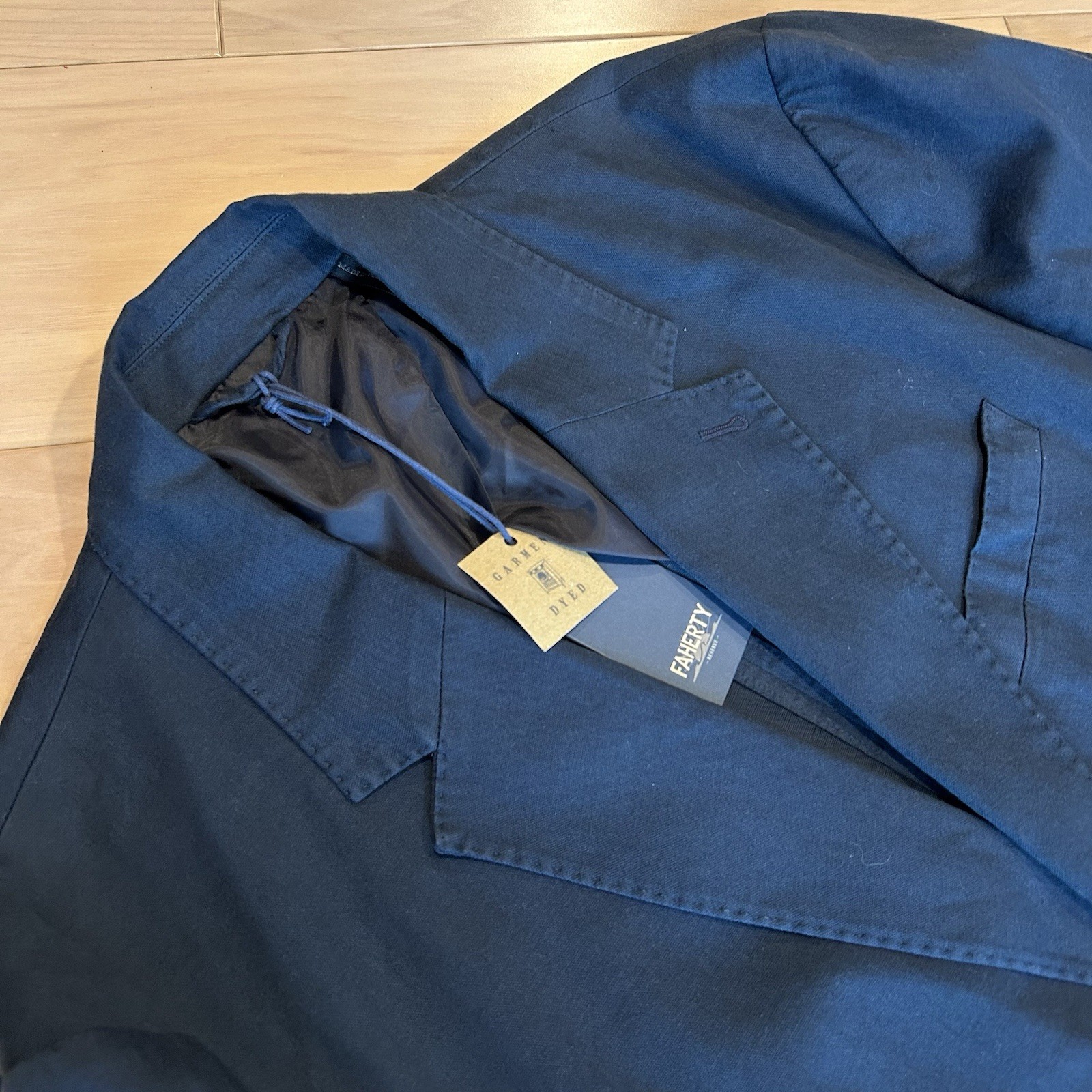 Faherty Reserve All Season Blazer In Deep Sea Navy Men’s 2XL