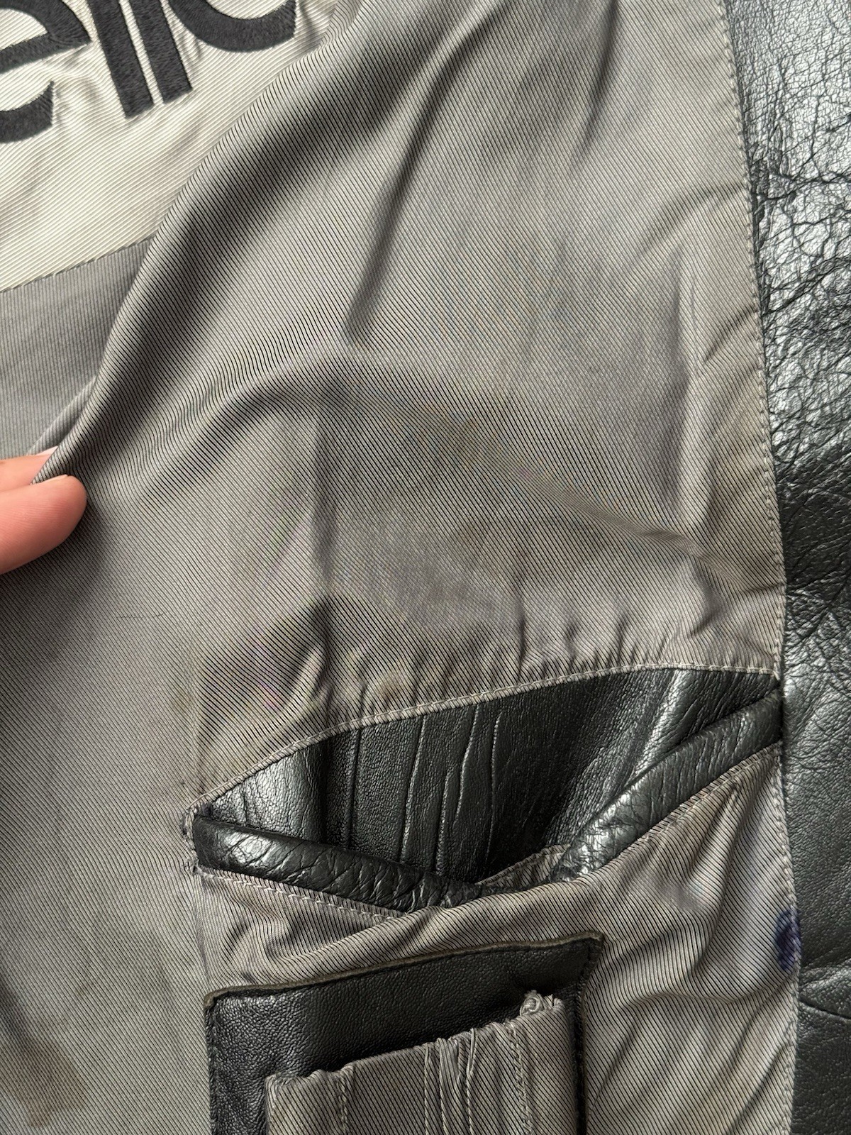 Pelle Pelle Marc Buchanan Leather Jacket Whipstitch Staple Tiger 52 2X XXL 3X