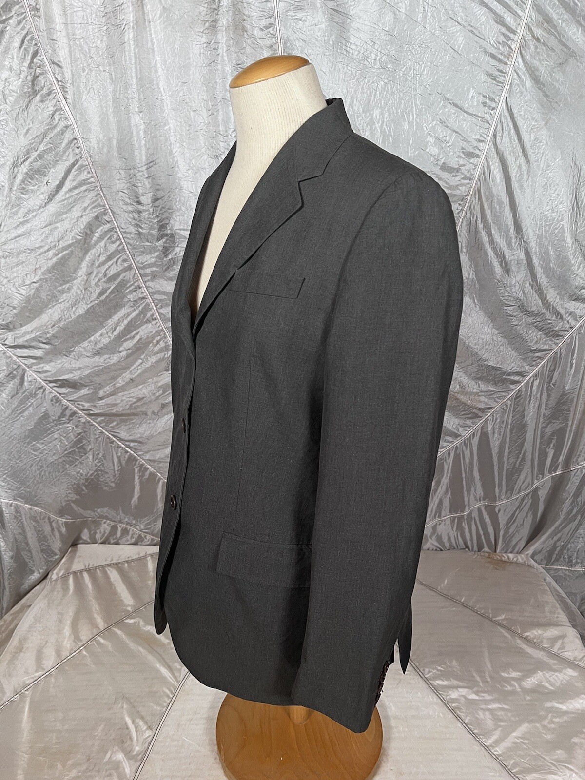 Helmut Lang Archive Fall 2002 Bondage Parachute Gray Jacket Blazer Size 46 Rare