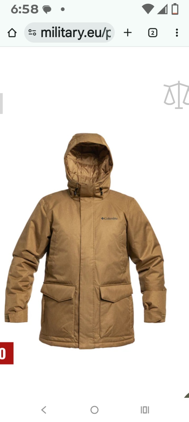 Men’s Columbia Pines Lake Omni Heat Heavy Waterproof Insulated HOOD Parka Sz XL