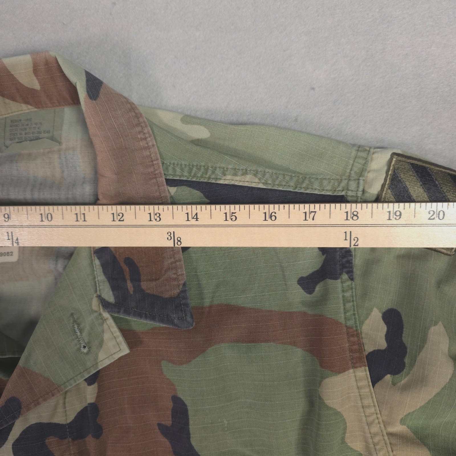 Mens Military Camo Jacket U.S. Army Woodland Camouflage Medium Long Field Coat