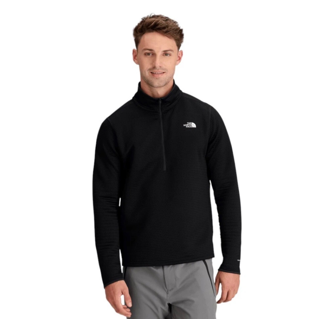 Mens The North Face NF Dot Knit Thermal 1/4 Zip Top FlashDry-Pro Jacket New