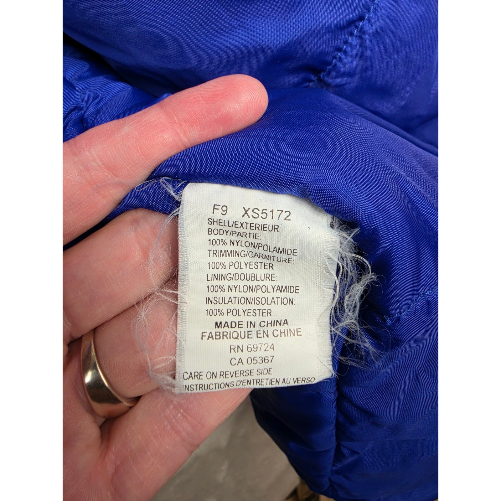 Columbia Insulated Coat Jacket Mens 4XL Blue XS5172 Full Zip Outdoor Hiking