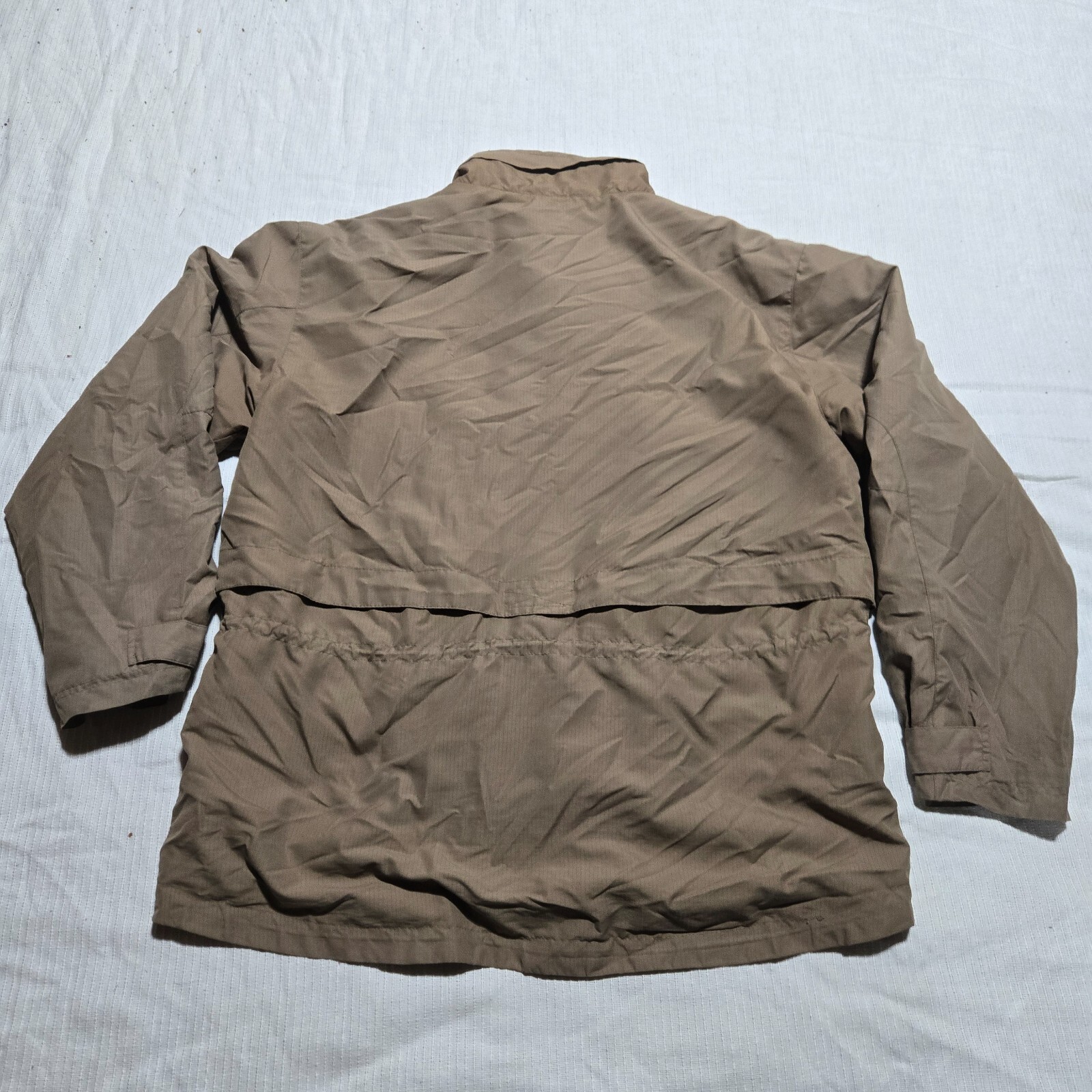 Basic Editions – Bomber Jacket Coat Solid Brown Adult Men’s Size L Large