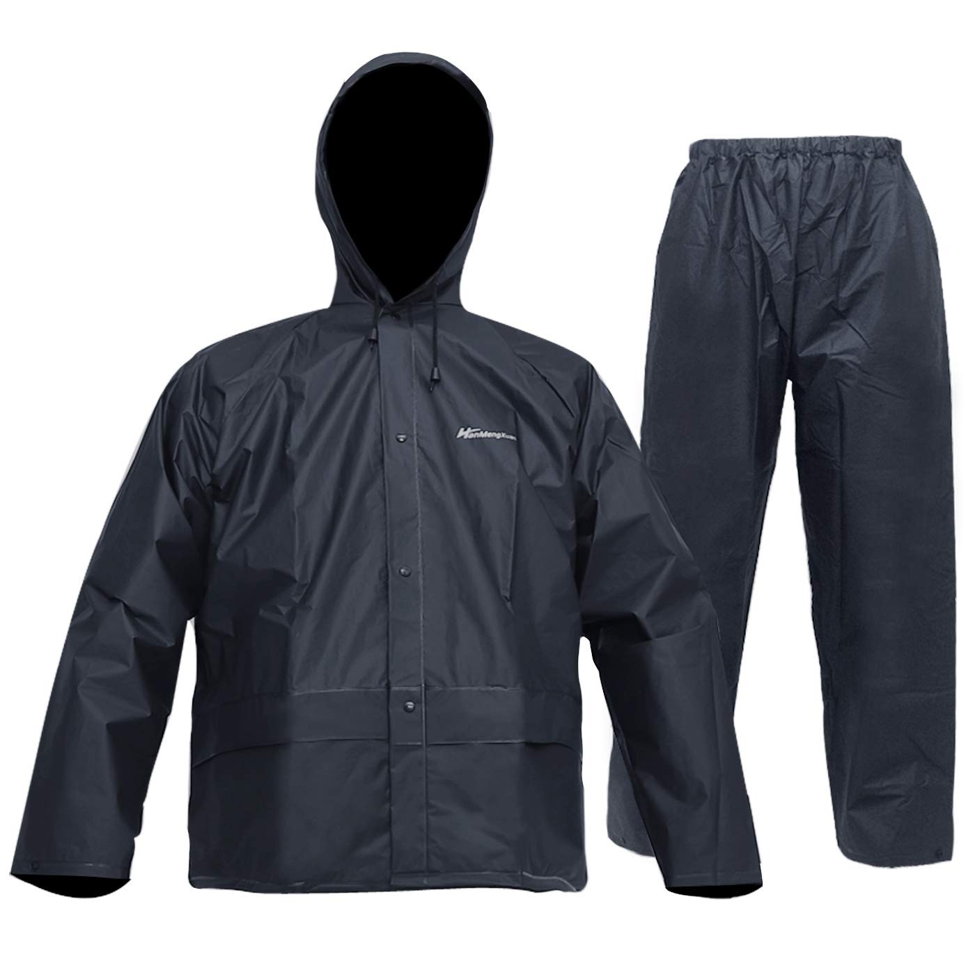 Men’s Rain Suit Waterproof Rain Work Gear Ultra-Lite Rain Jacket and Pants