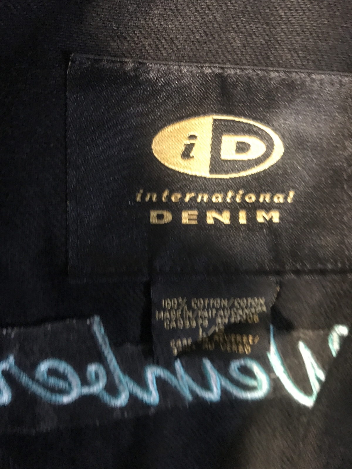 Caspar Weinberger’s World Business Review Heavy Denim Black & Green LG Jacket