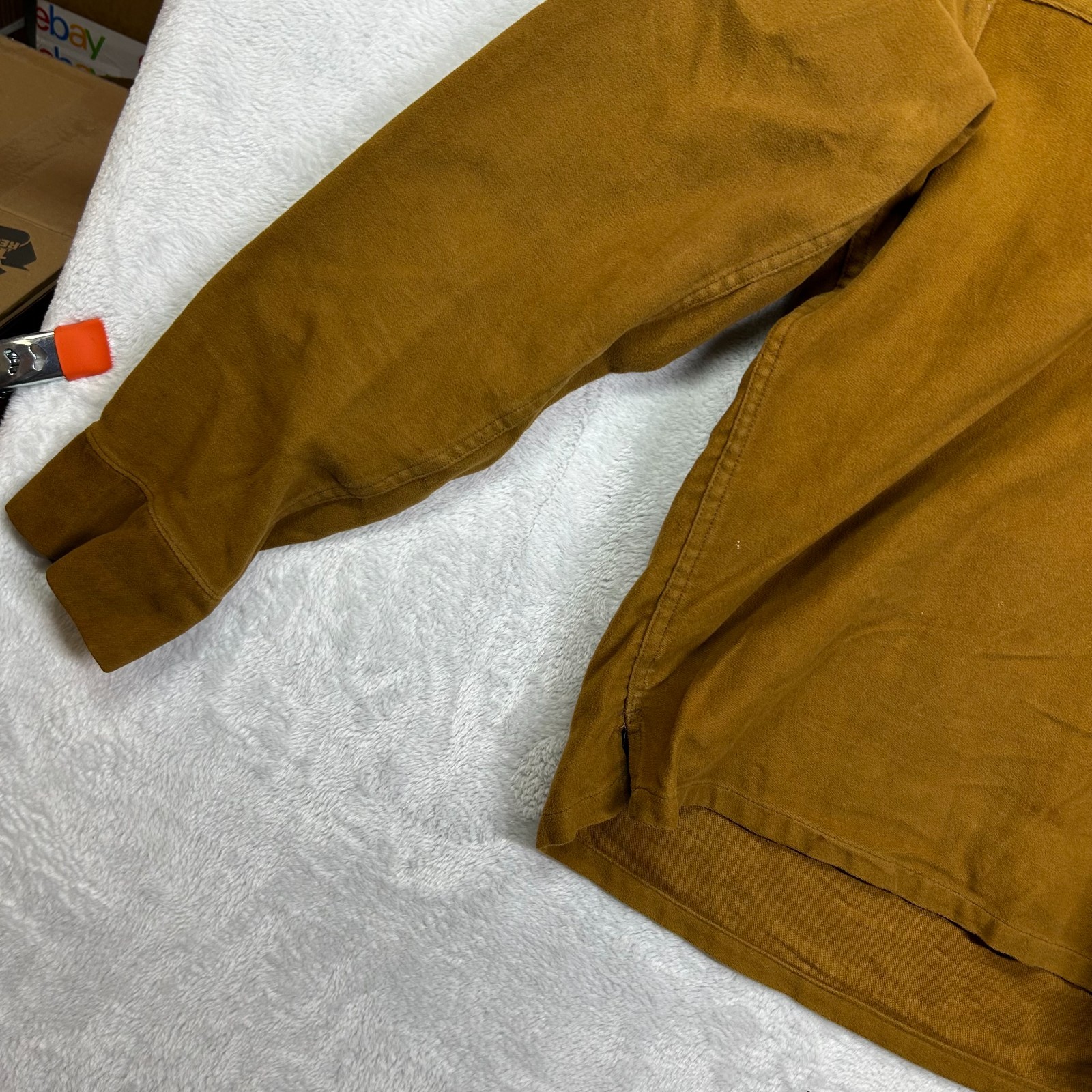 VTG Campus Rawhide Lacer Shirt Jacket Men Brown Lace Up Western USA Made – Small