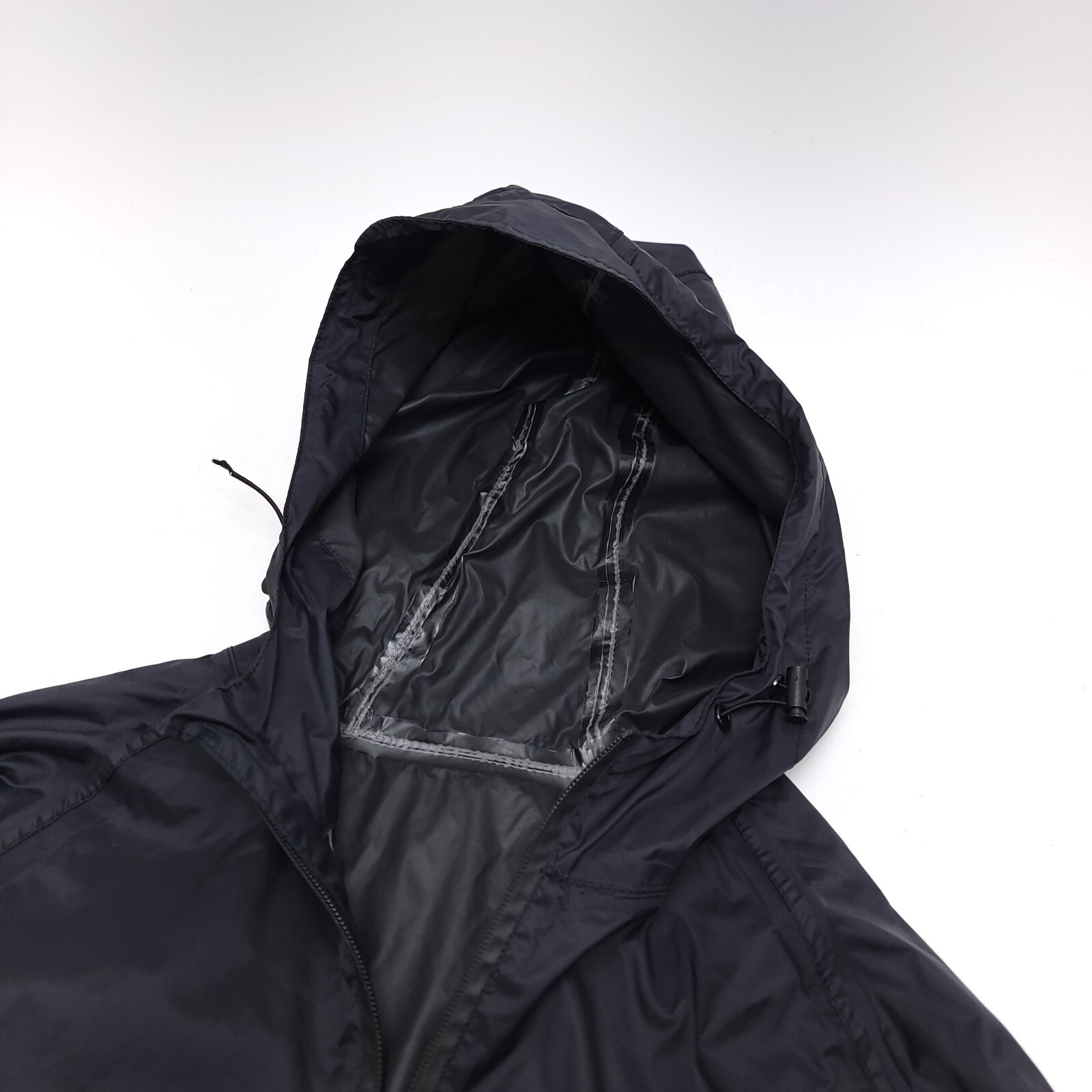 EZRUN Men’s M Waterproof Hooded Rain Jacket Lightweight Packable Black