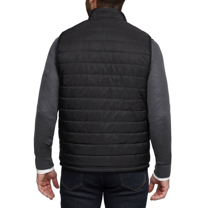 Banana Republic Men’s SMALL Lot of 2 Black & Blue Quilted Full Zip Vests NWT