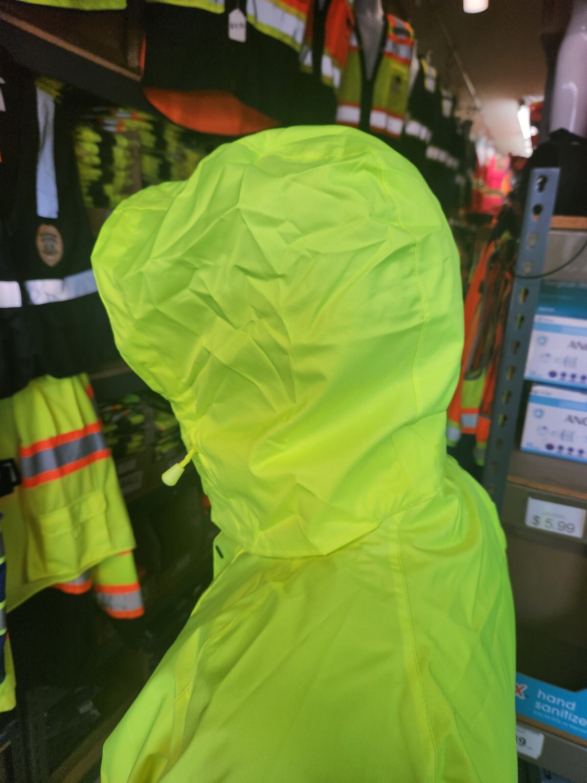 Yellow Safety Class 3 Rain Coat/JACKET/ High Visibility Reflective