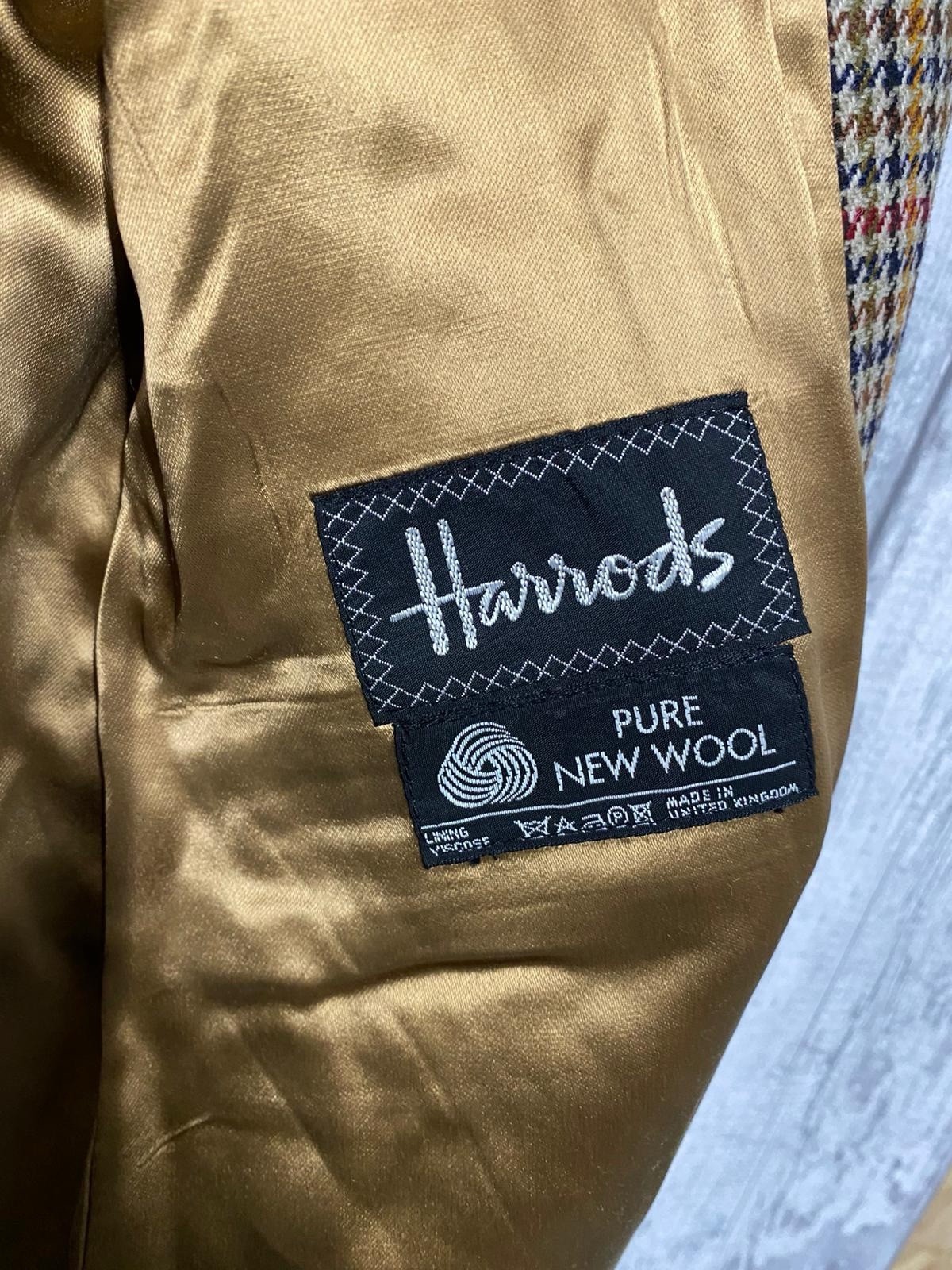 Vintage Harrods Gun Club Check Sportcoat Blazer 38” Tweed Jacket