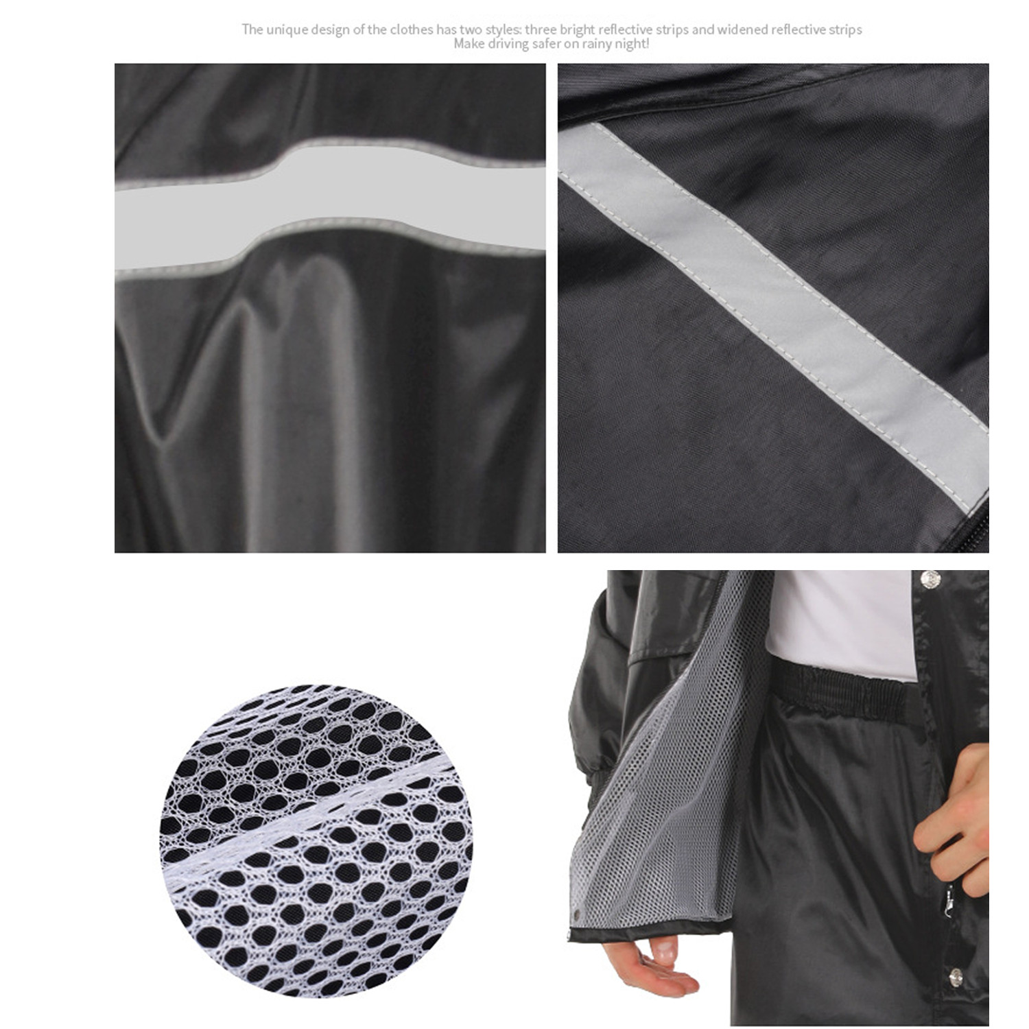 Rain Suit for Men Women Jackets Pant Gear Waterproof Motorcycle Hivis Raincoat