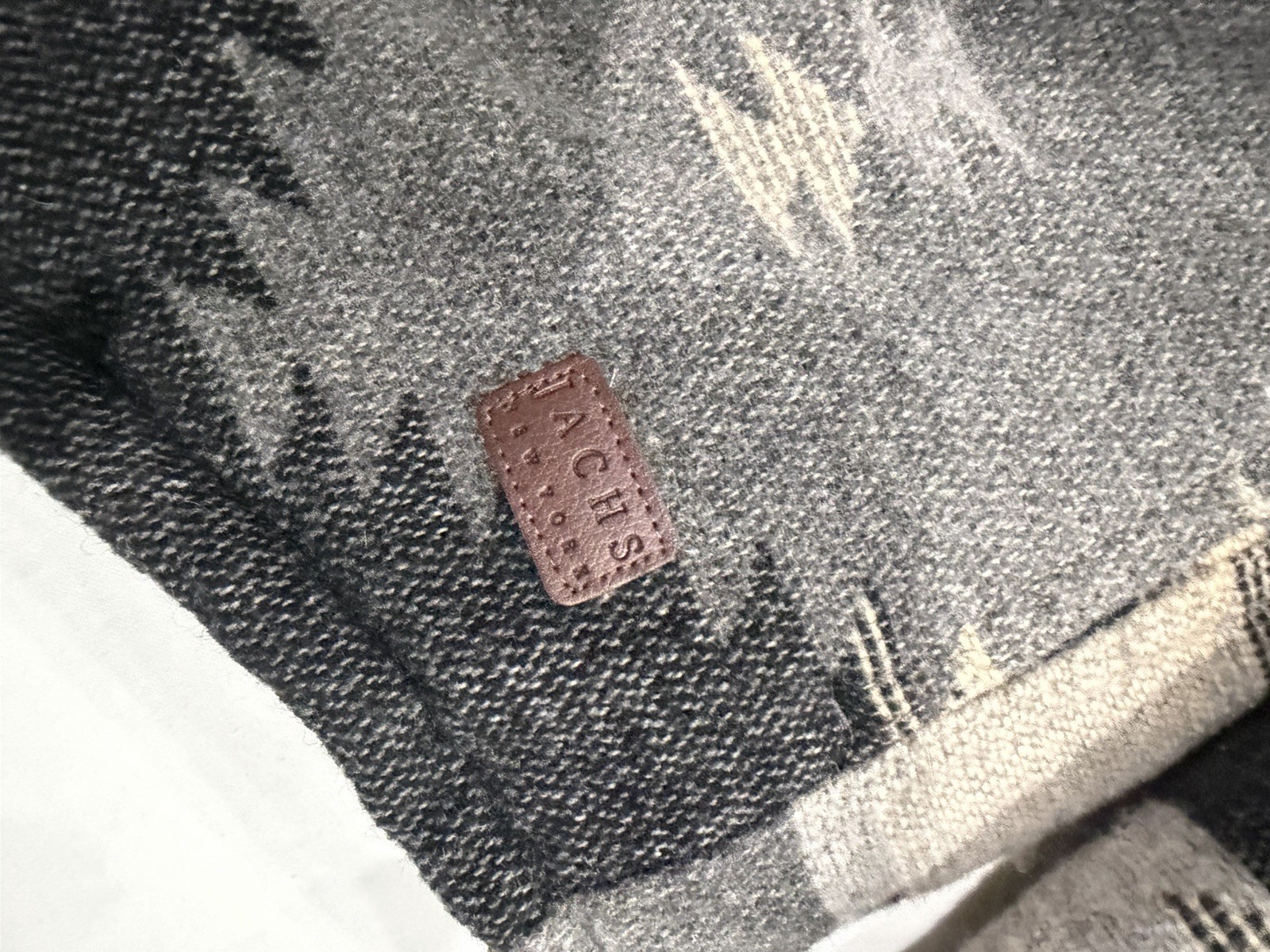 Jachs New York Men’s Gray/Beige Geometric Shirt Jacket 2XL Button Pockets