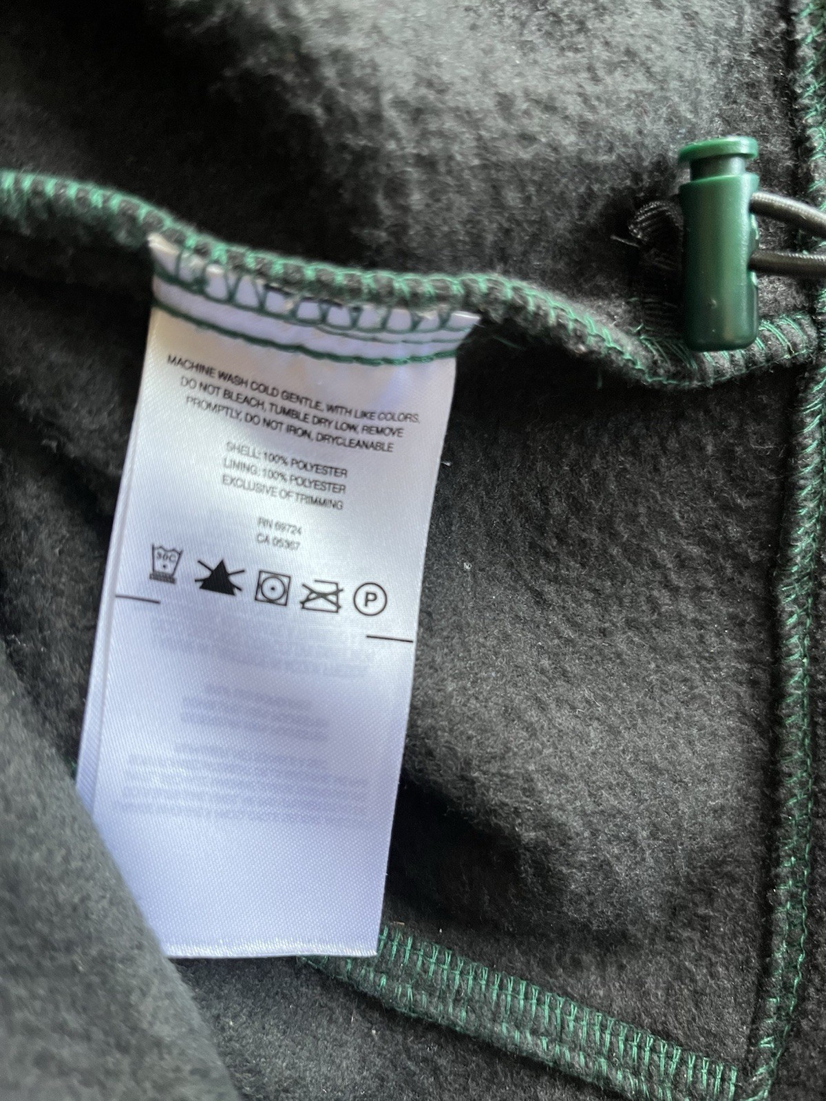 Mens Columbia Two Tone Green Gray black Full Zip Fleece Jacket Size Large