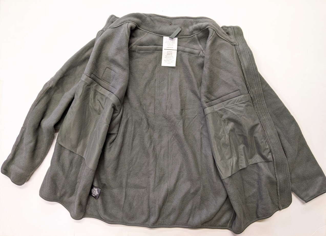 U.S. MILITARY PARKA LINER POLARTEC FLEECEJACKET FLAME-RESISTANT Large-L/R/S
