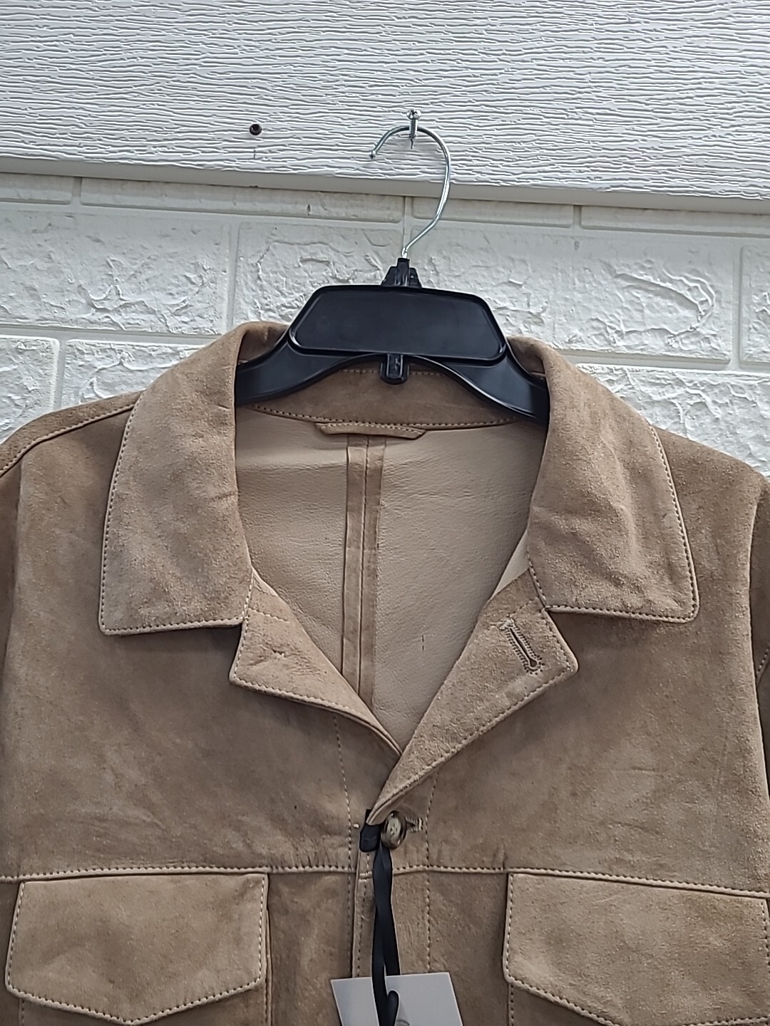 New Valstar Suede Overshirt Jacket Light Sand Size 52/185