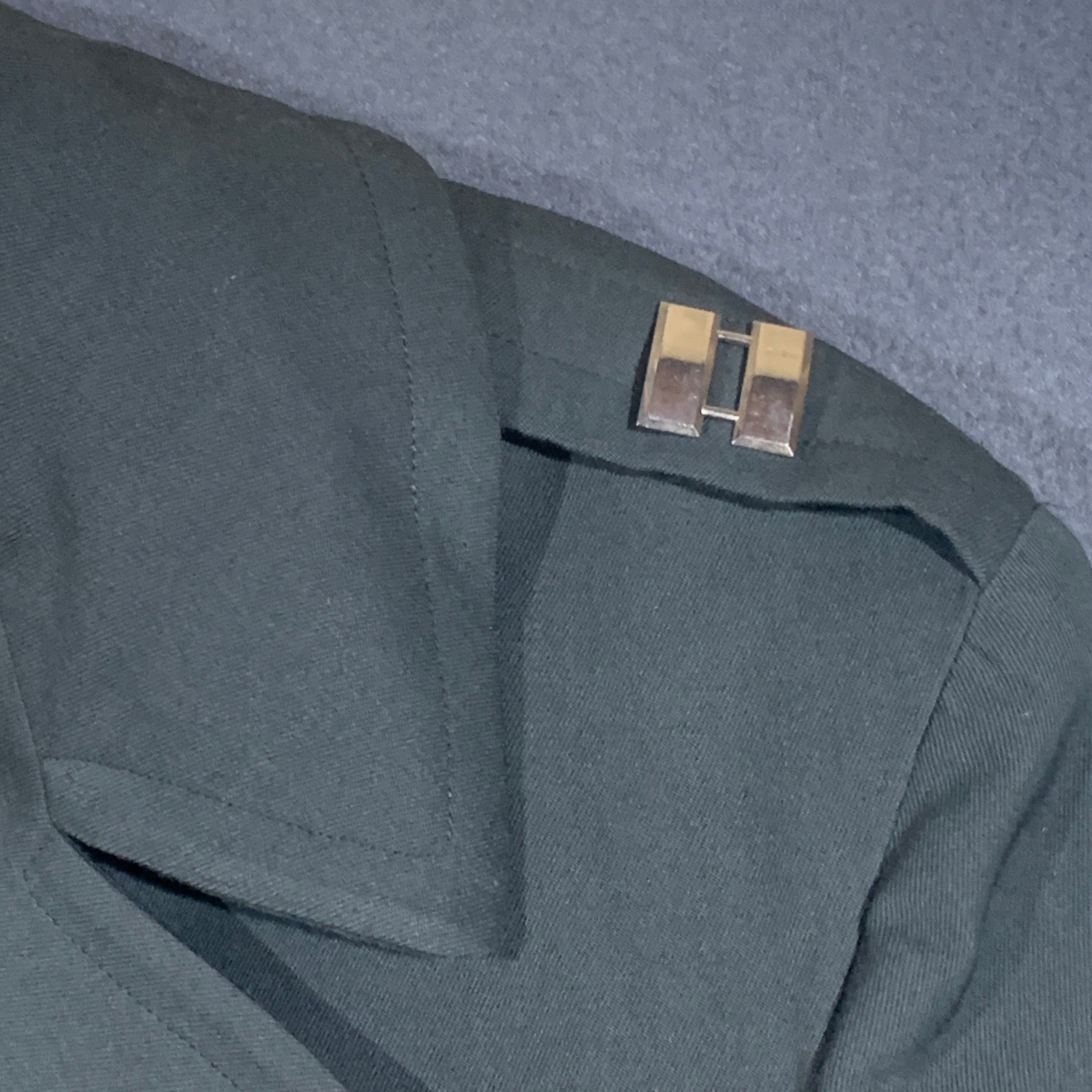 Military Surplus Trench Coat Men 38R Olive Green Wool Liner Belted Vintage