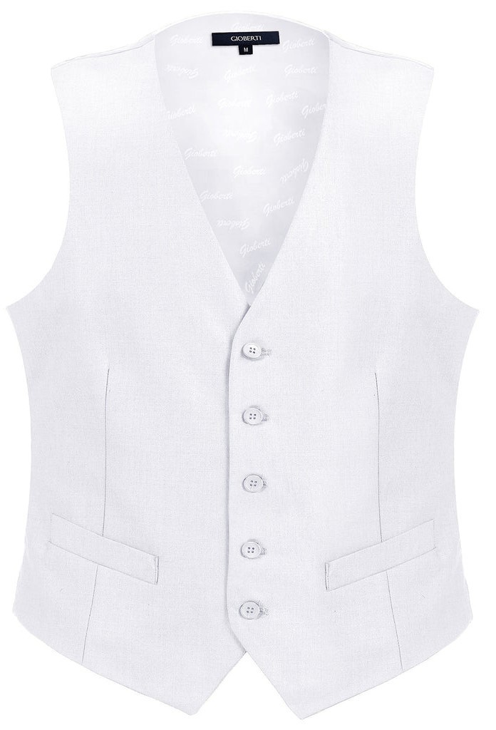 Gioberti Men’s Button Suit Formal Vest 70% Polyester/30% Rayon Size S-6XL VS-95
