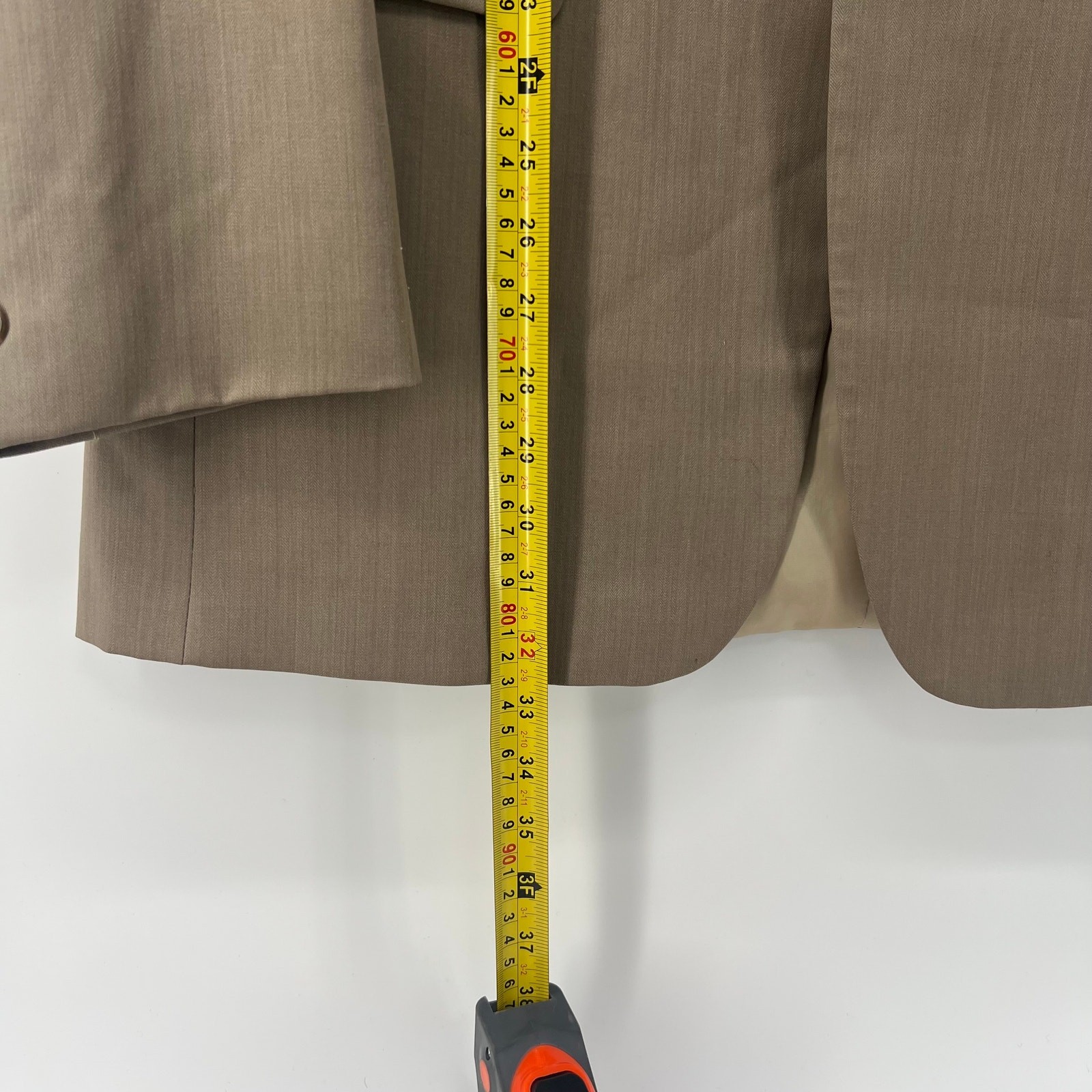 Men’s Donald J Trump Light Brown Wool Blazer Suit Large Preppy Business Formal