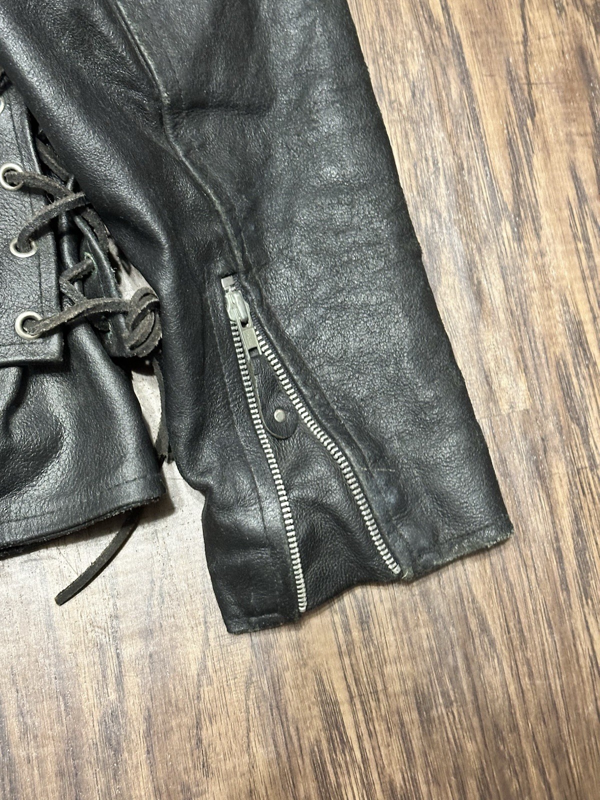 Vintage Leather Gallery Thinsulate Lined Leather Biker Jacket Belted Size Large