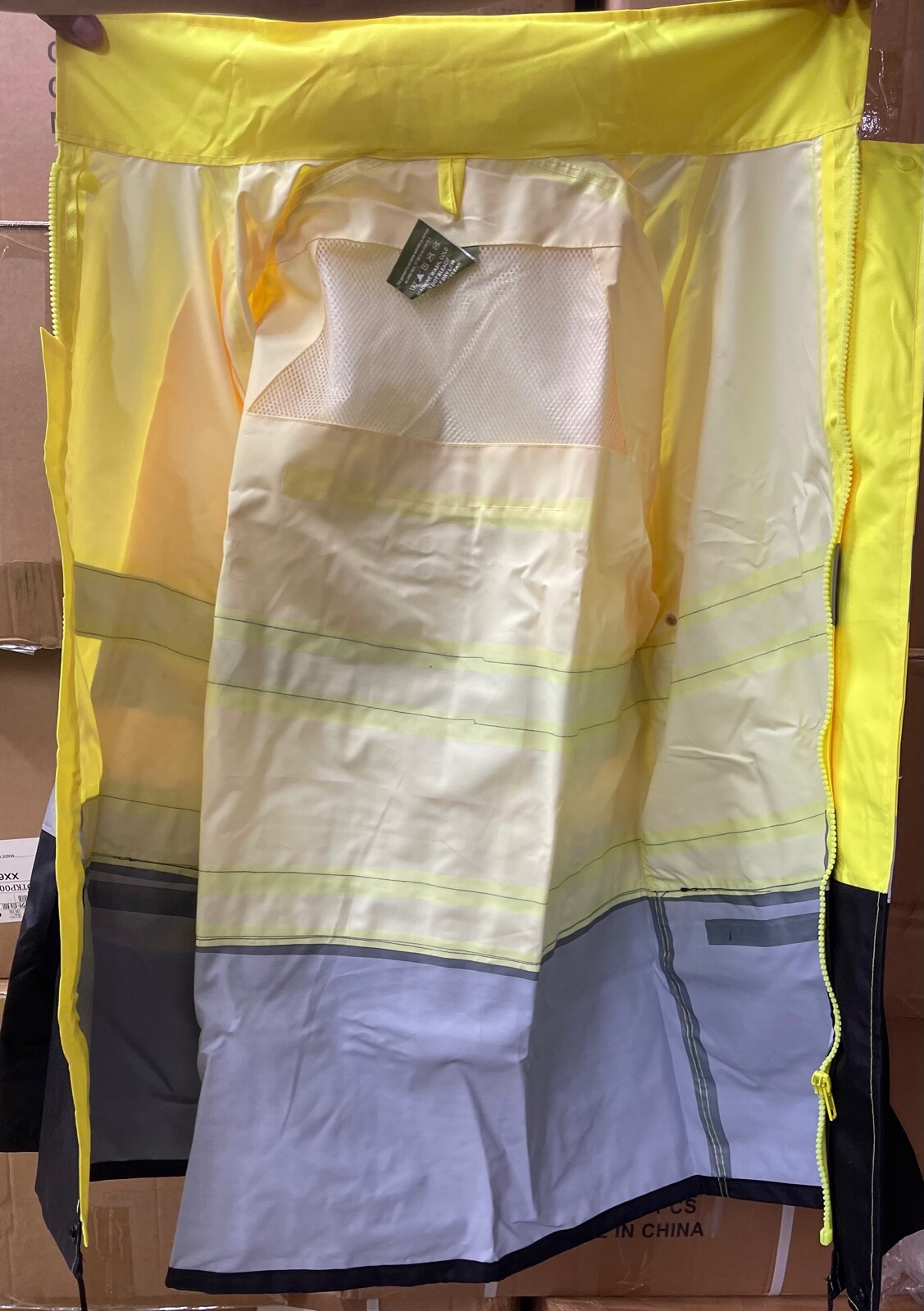 Yellow High Visibility Safety Rain-suit/ Jacket and Pants Set