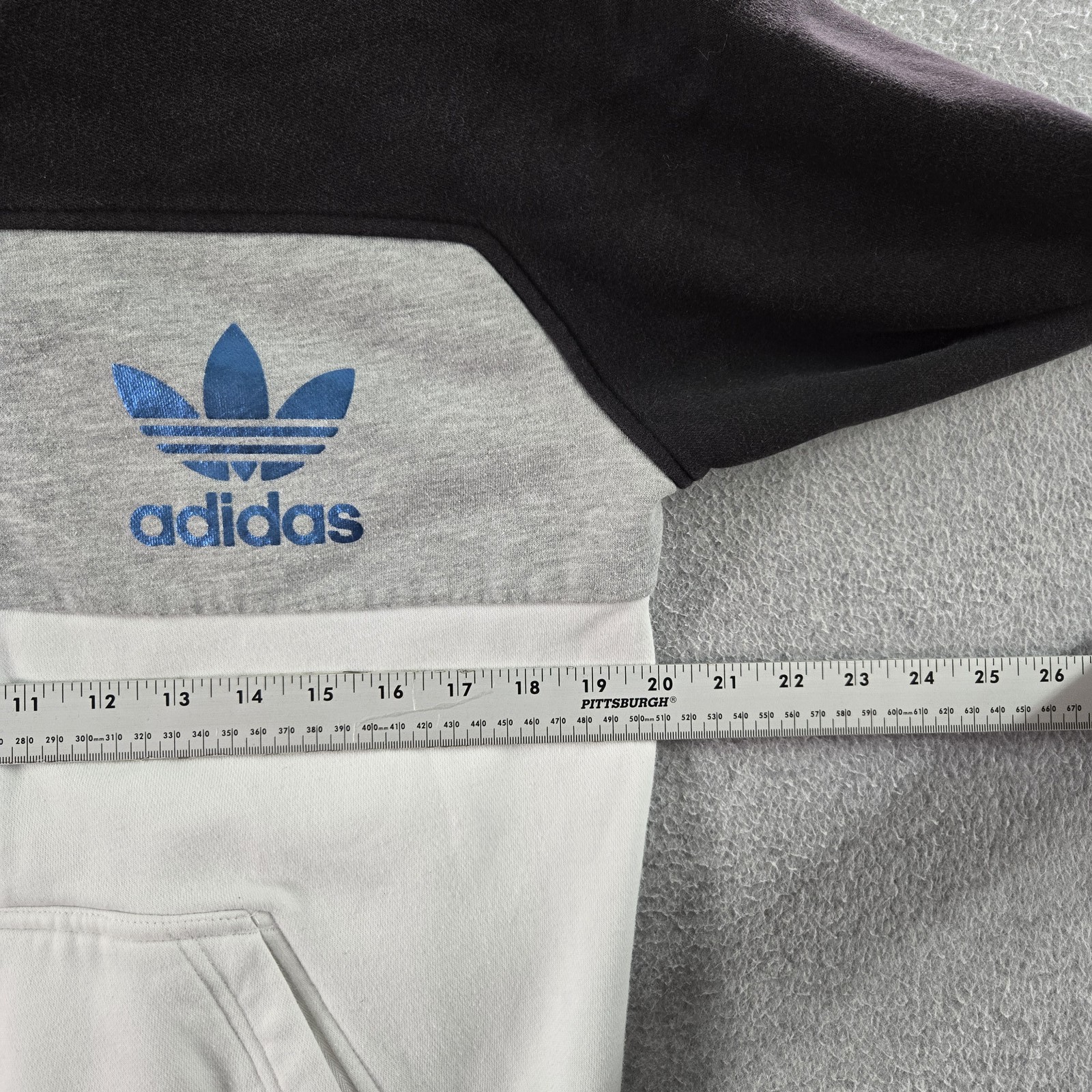 Adidas Originals Men Jacket M Black Colorblock Trefoil Logo Activewear Zipper