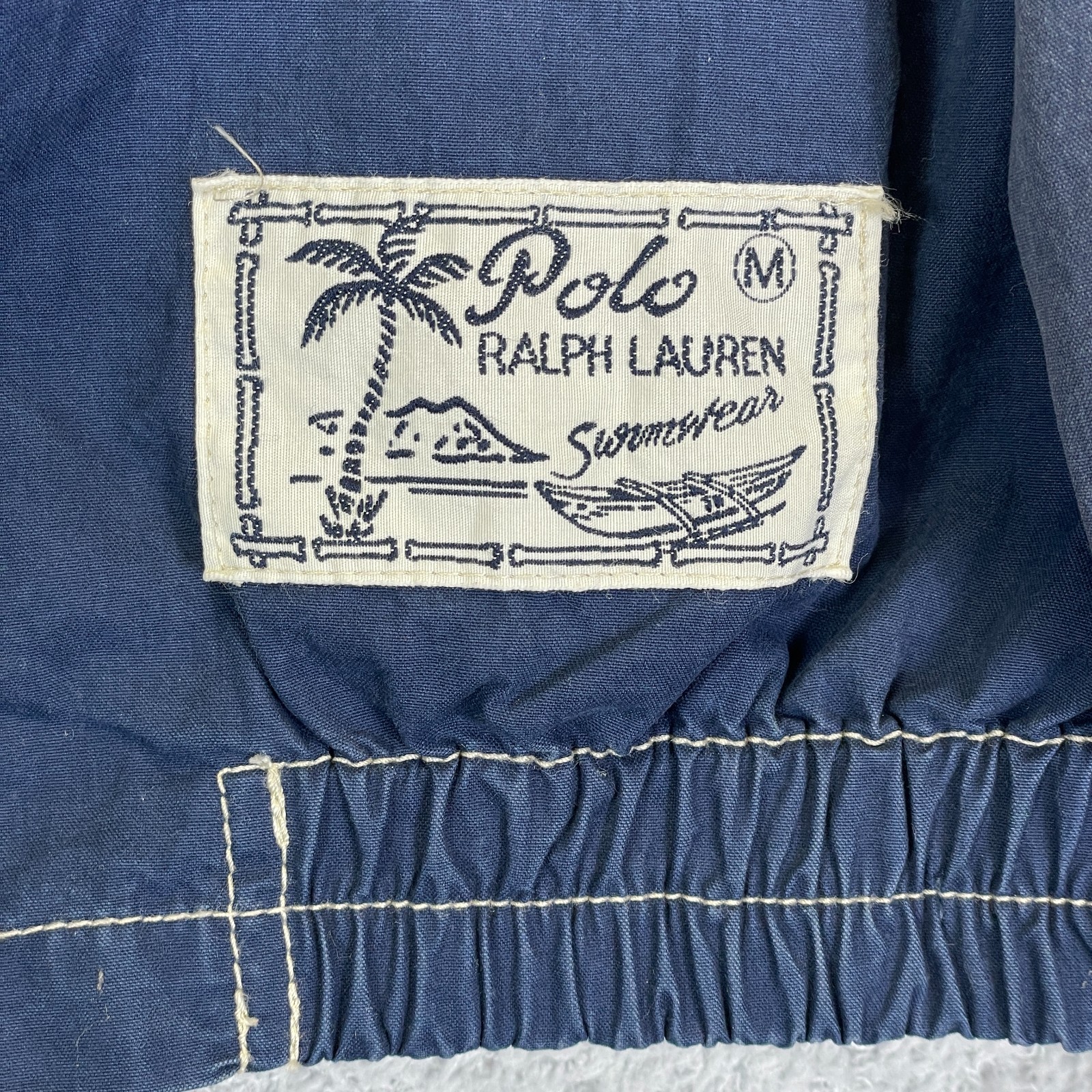Vintage Polo Ralph Lauren Jacket Big Pony Men’s XXL Canvas Hooded Rare Swimwear