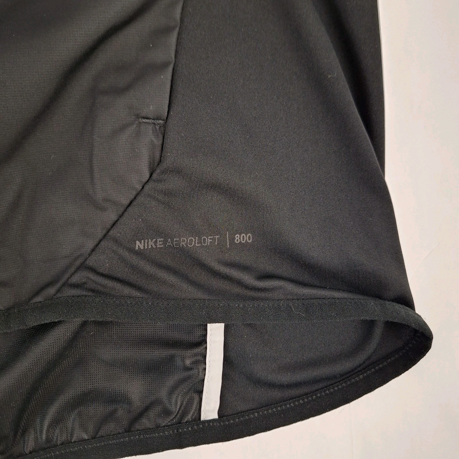 Nike Aeroloft 800 Running Vest Mens XL Black Goose Down Fill Full Zip 800497-010