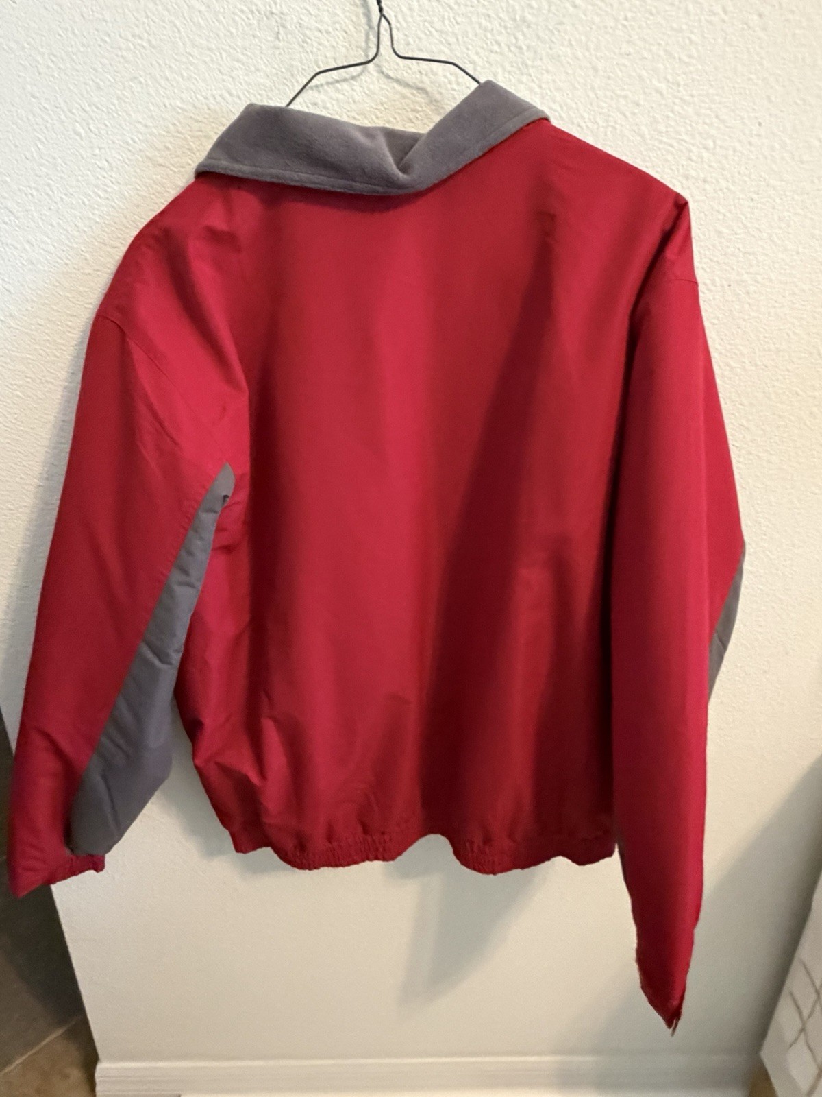 RedHead Men’s Red/Gray Full Zip Jacket Stand-Up Collar Big & Tall Sz XLT