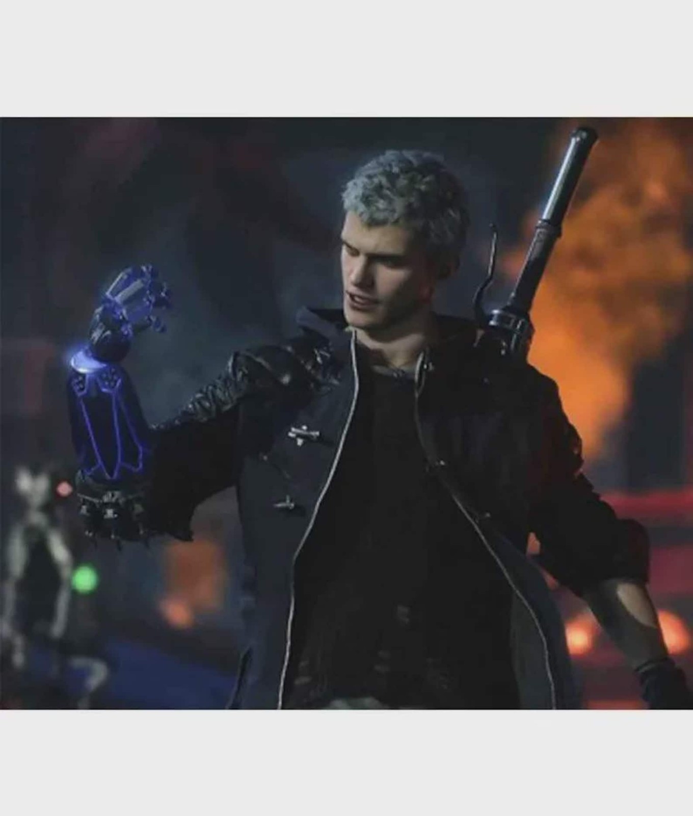 Devil May Cry Nero Blue Coat Cosplay DMC 5 Nero Costume Halloween 2026