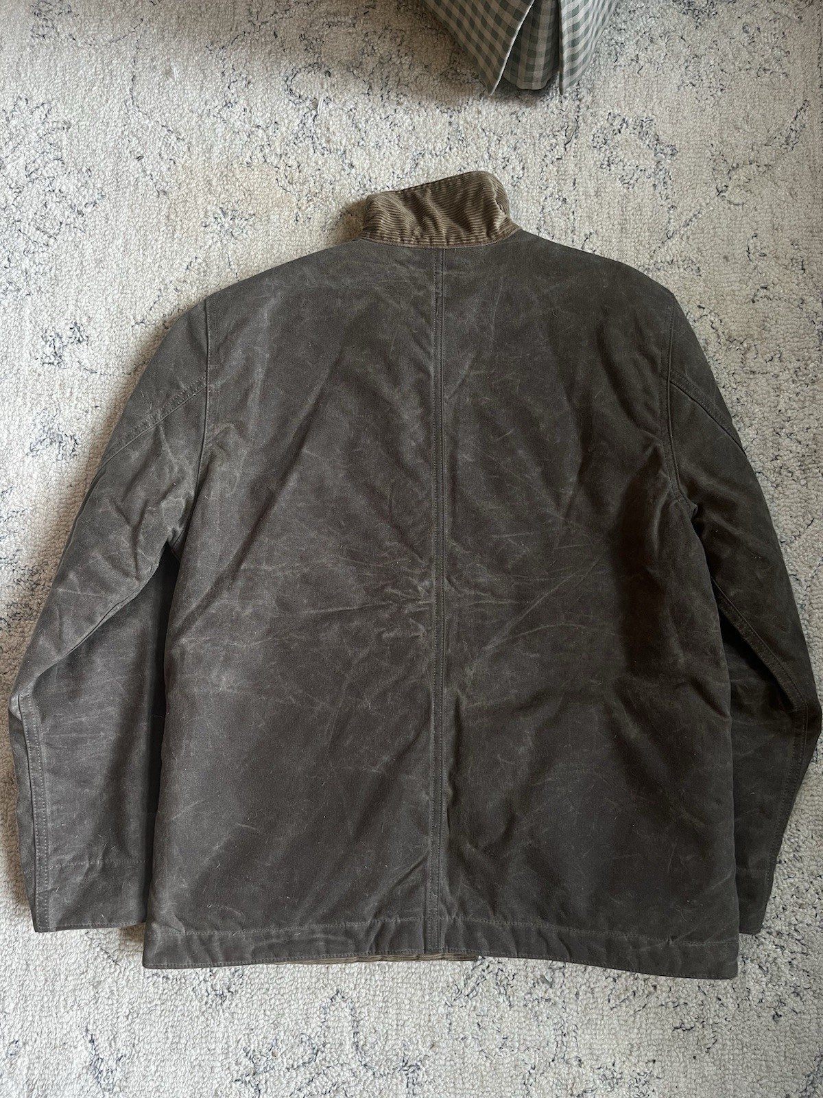 NWOT Flint And Tinder Flannel-Lined Quilted Waxed Rancher Jacket Dark Oak Size L