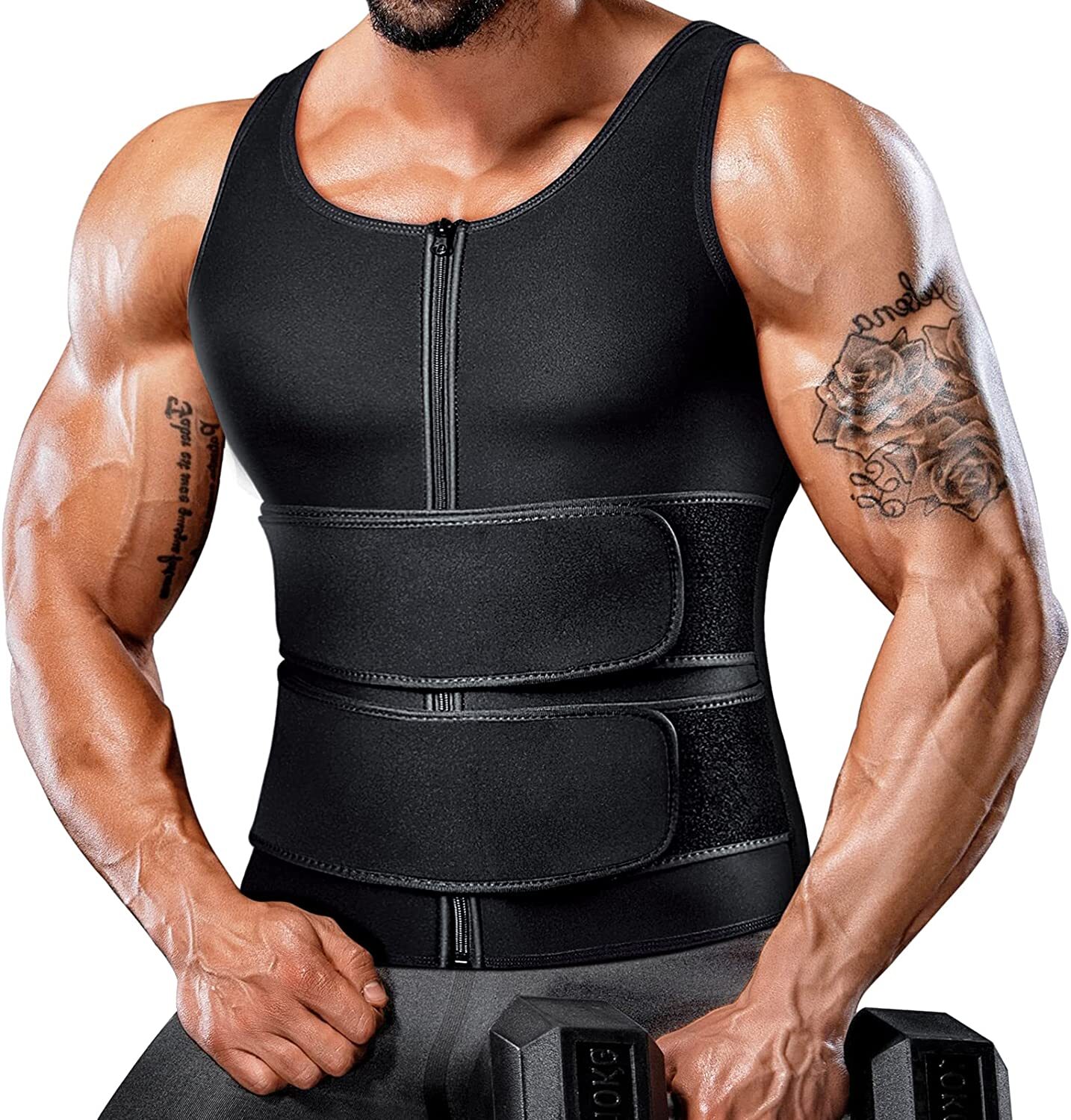 Gynecomastia Compress Tank Top Men Slimming Body Shaper Vest Athletic Sweat Vest