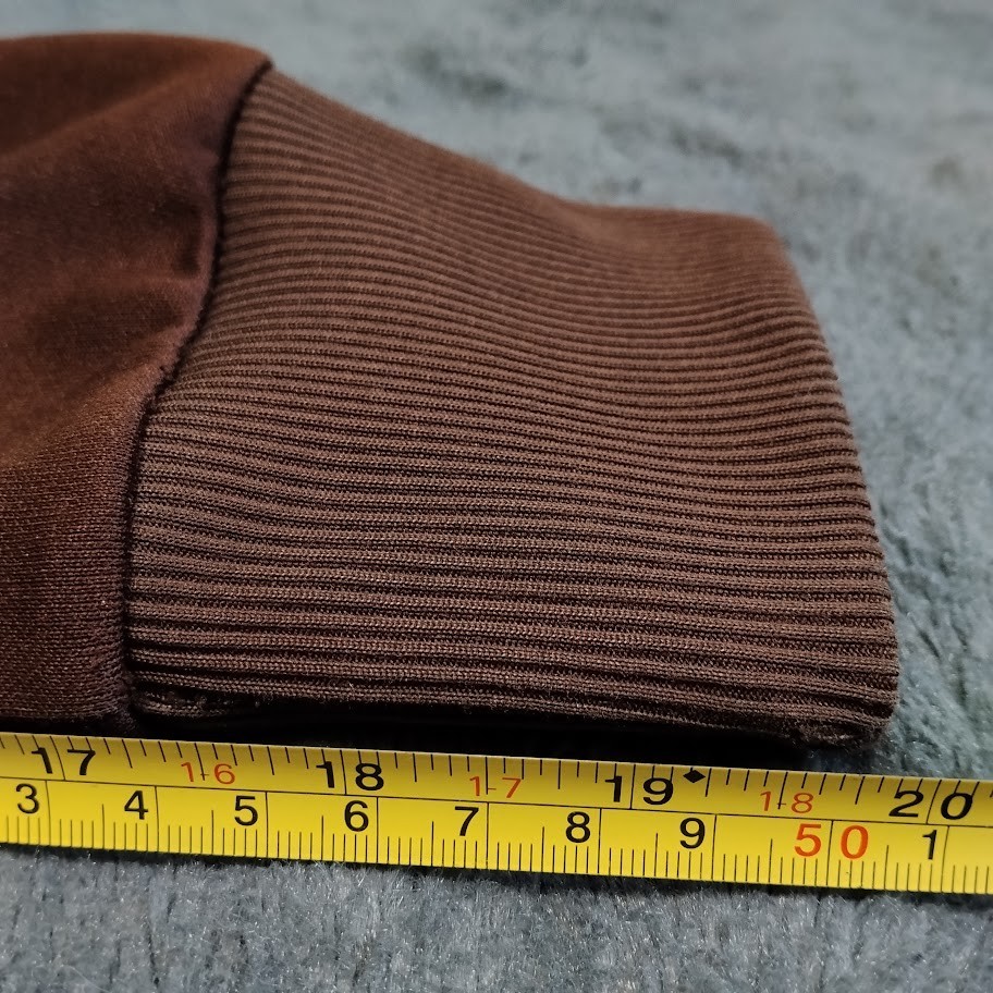 Vespa Piaggio Scooter Hoodie Hooded Sweat Jacket With Zip Brown Size M