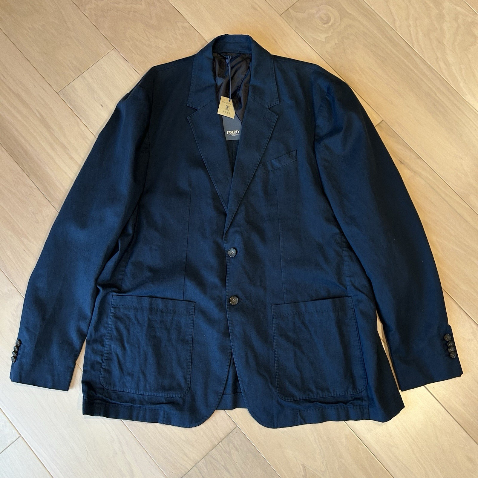 Faherty Reserve All Season Blazer In Deep Sea Navy Men’s 2XL