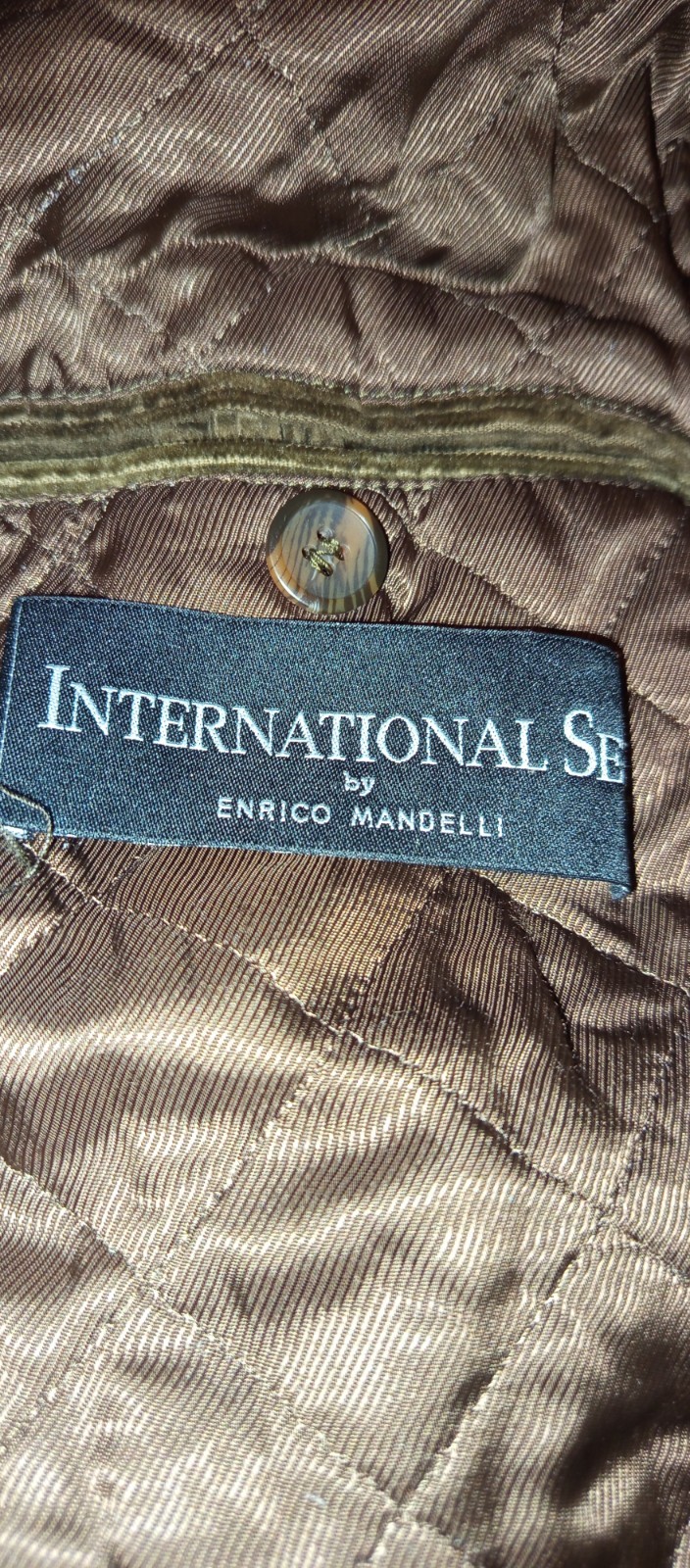Enrico Mandelli Velvet Jacket Mens Size 57 Comfort Fit