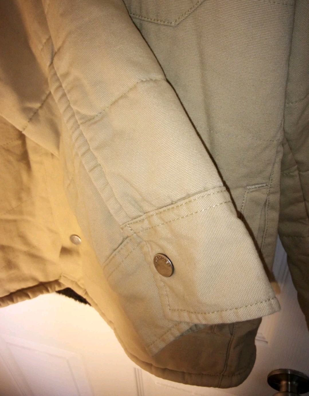 Quicksilver Men’s Size Medium Tan Jacket Cotton Polyester *Very Nice Surf Style